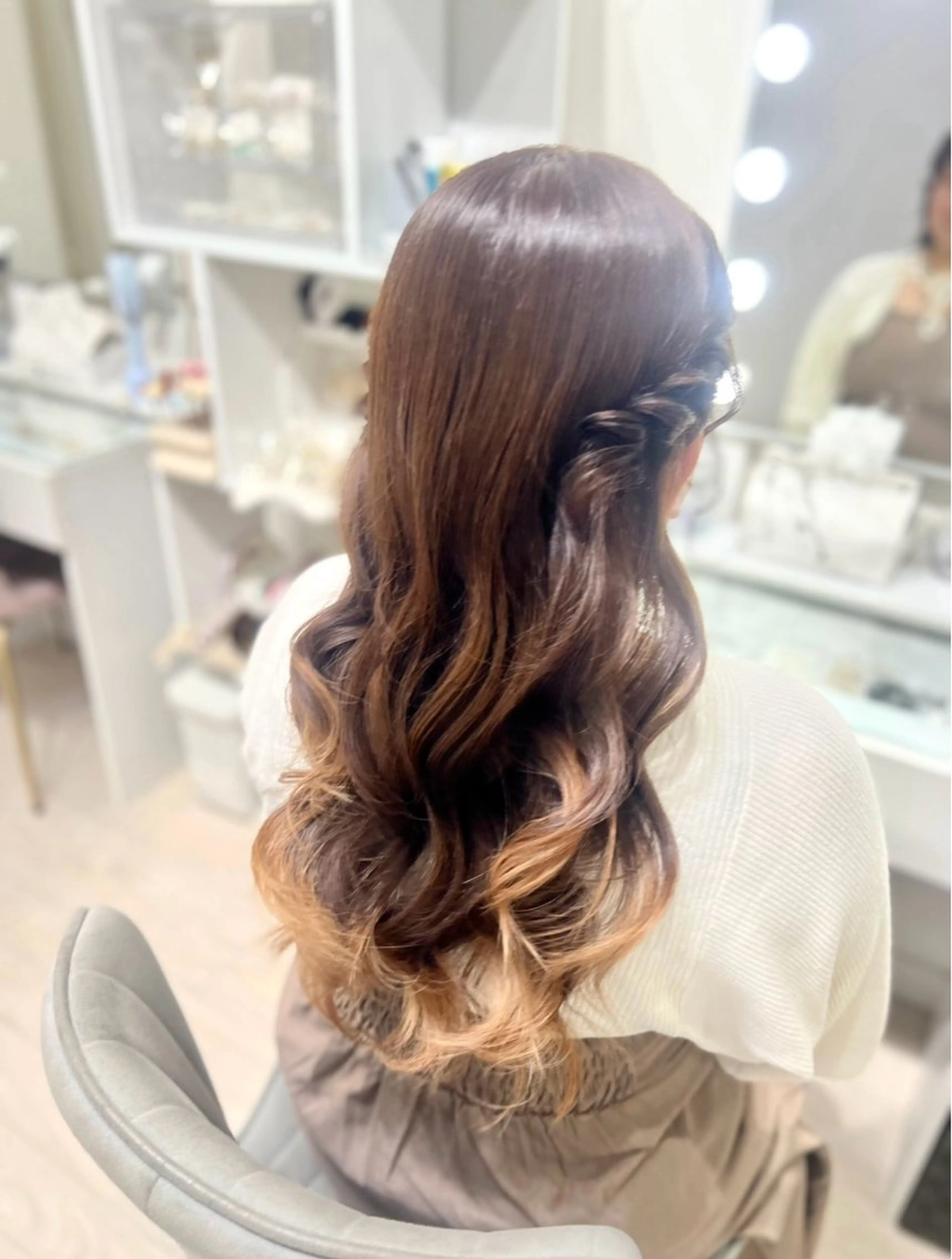 ロング ヘアセット ヘアセット/メイク 佐野 妃都美のヘアスタイル
