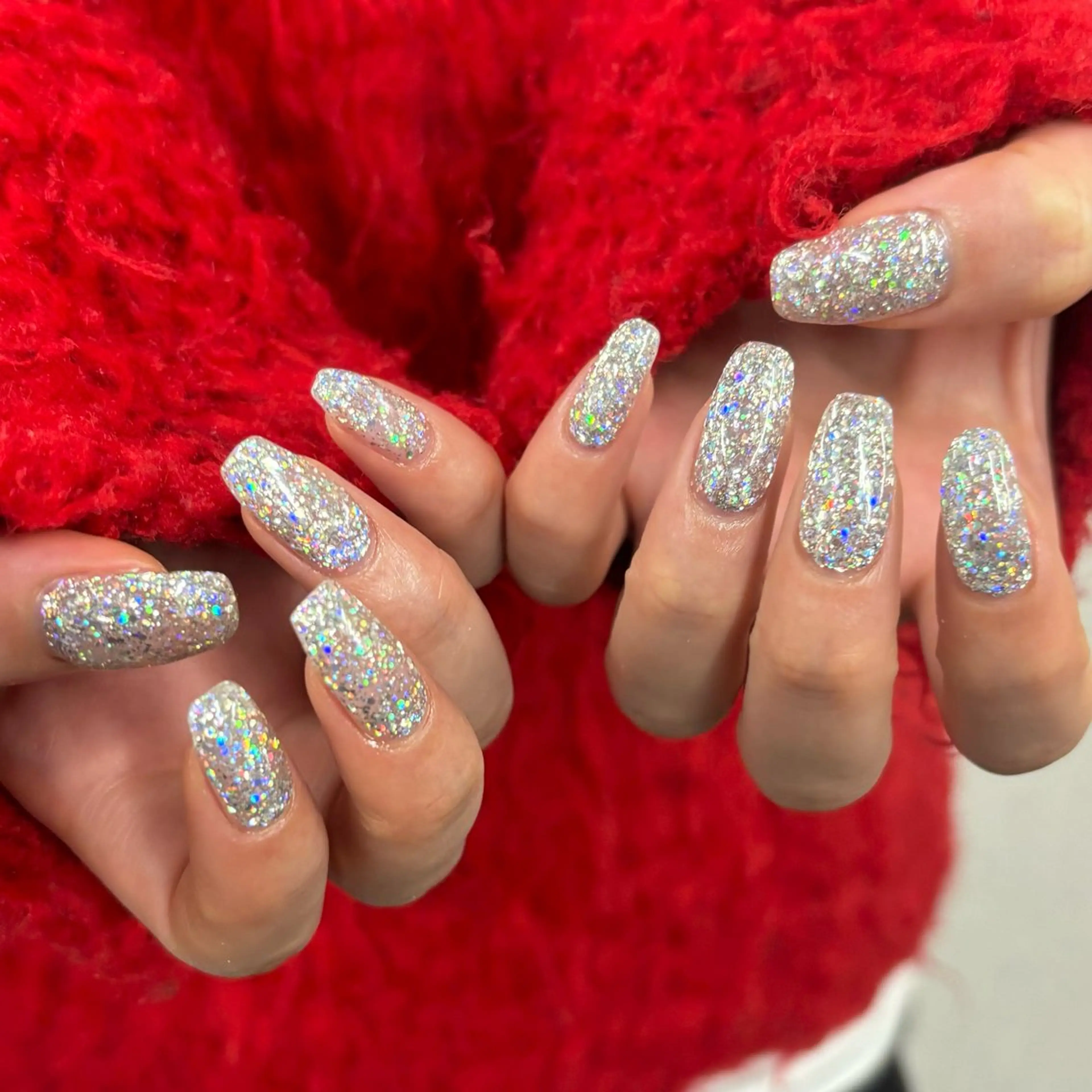 💜ワンカラーorラメグラ、ミラーorマグネット💜オフあり(パラジェル変更可)の写真