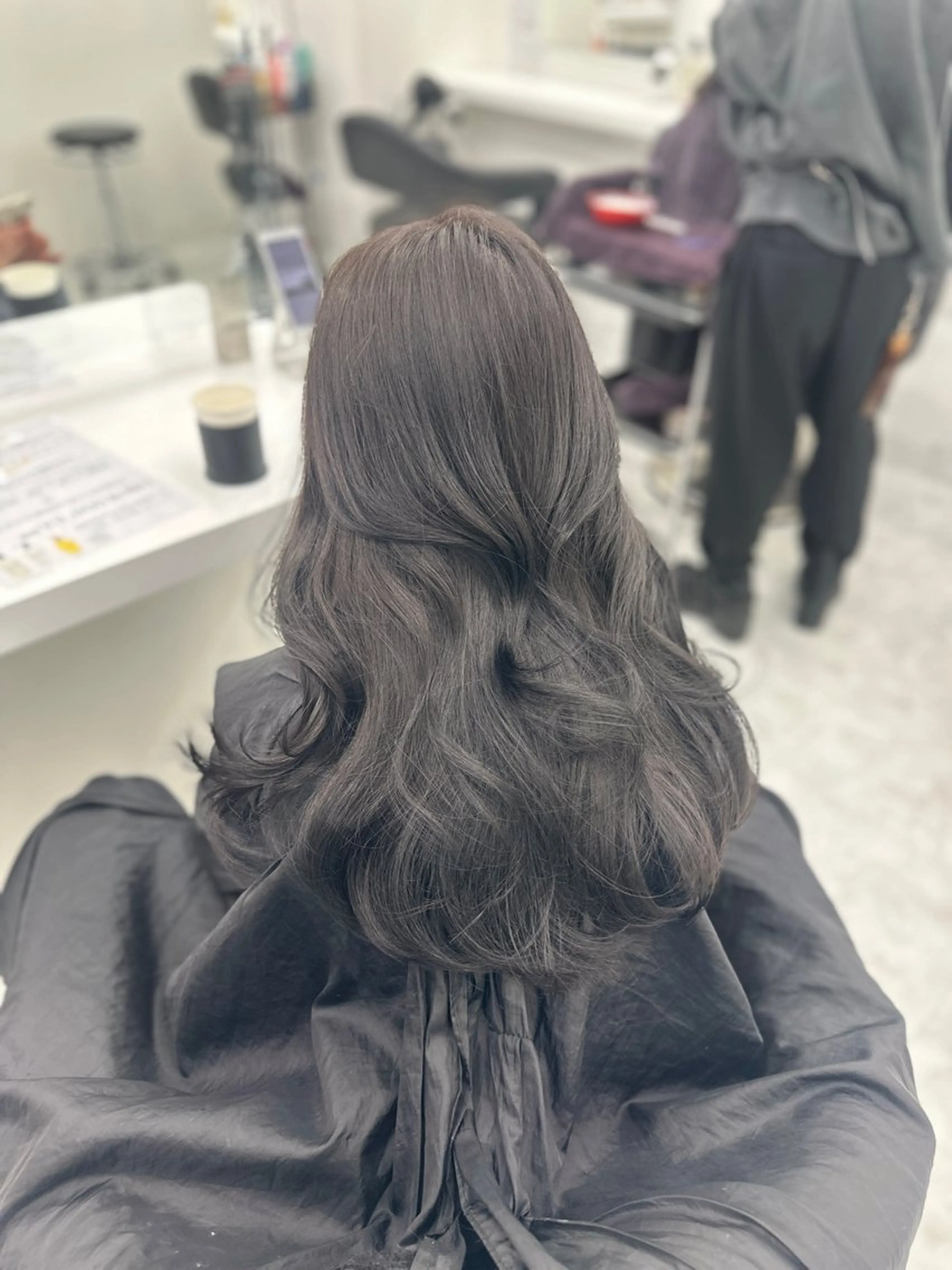 ロング カラー パーマ ヘアアレンジ メンズ キッズ ♥️韓国ヘア レイヤー♥️ゆりのヘアスタイル