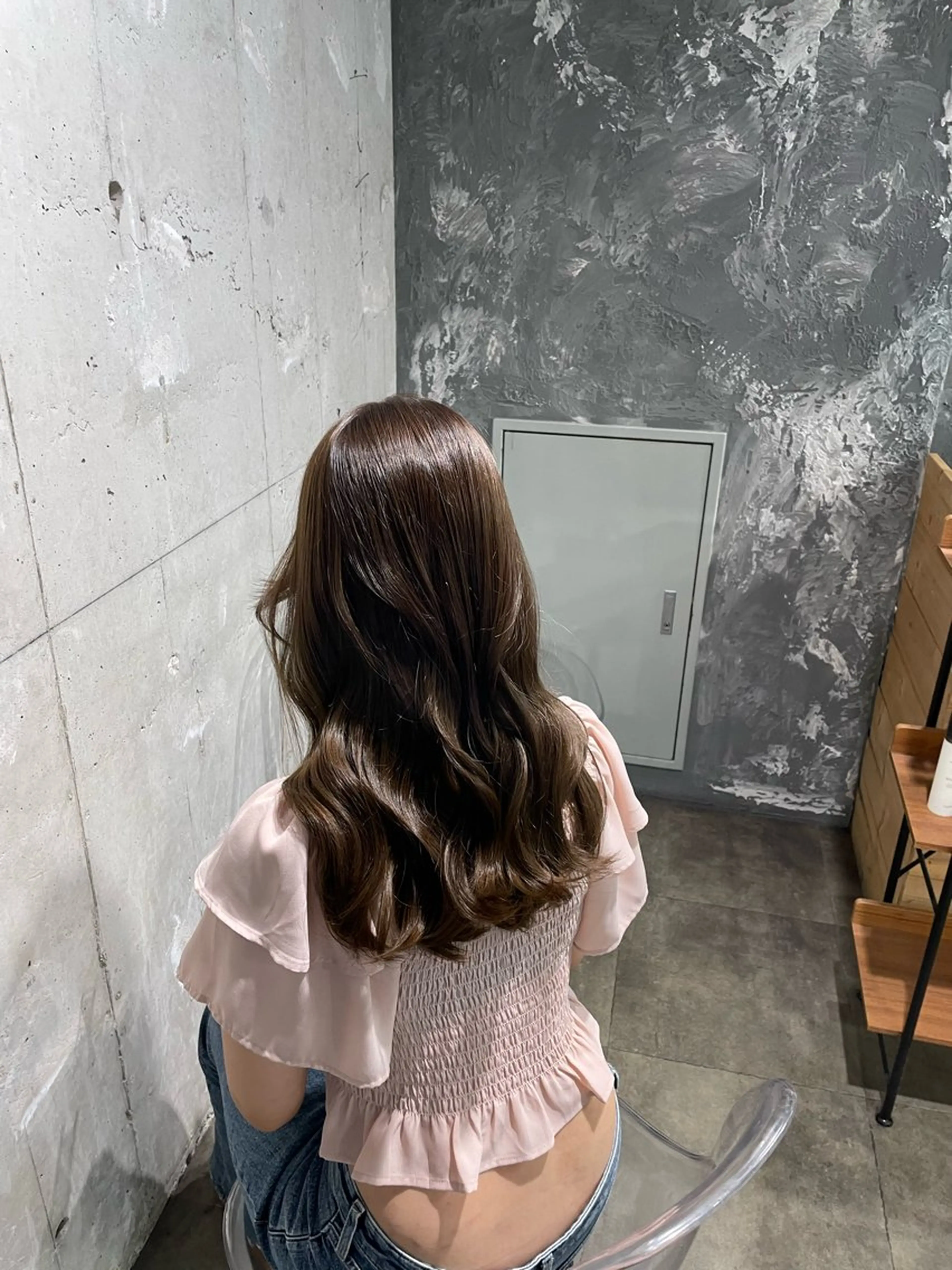 カラー カット ヘアカラー 🤍韓国ヘア🤍透明 感ベージュ/まりんのヘアスタイル