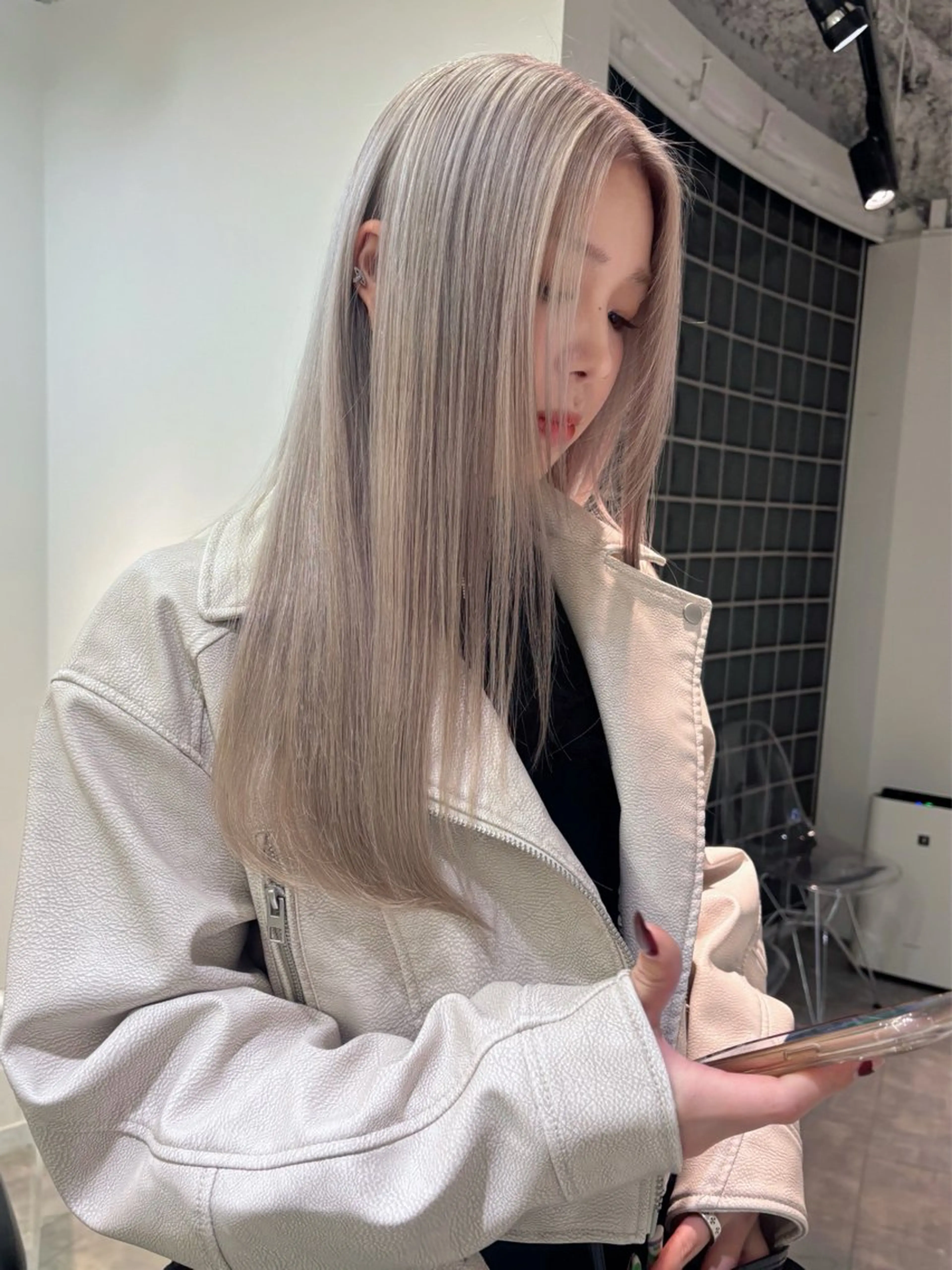 ロング 梅田無料カットモデル りんくのヘアスタイル