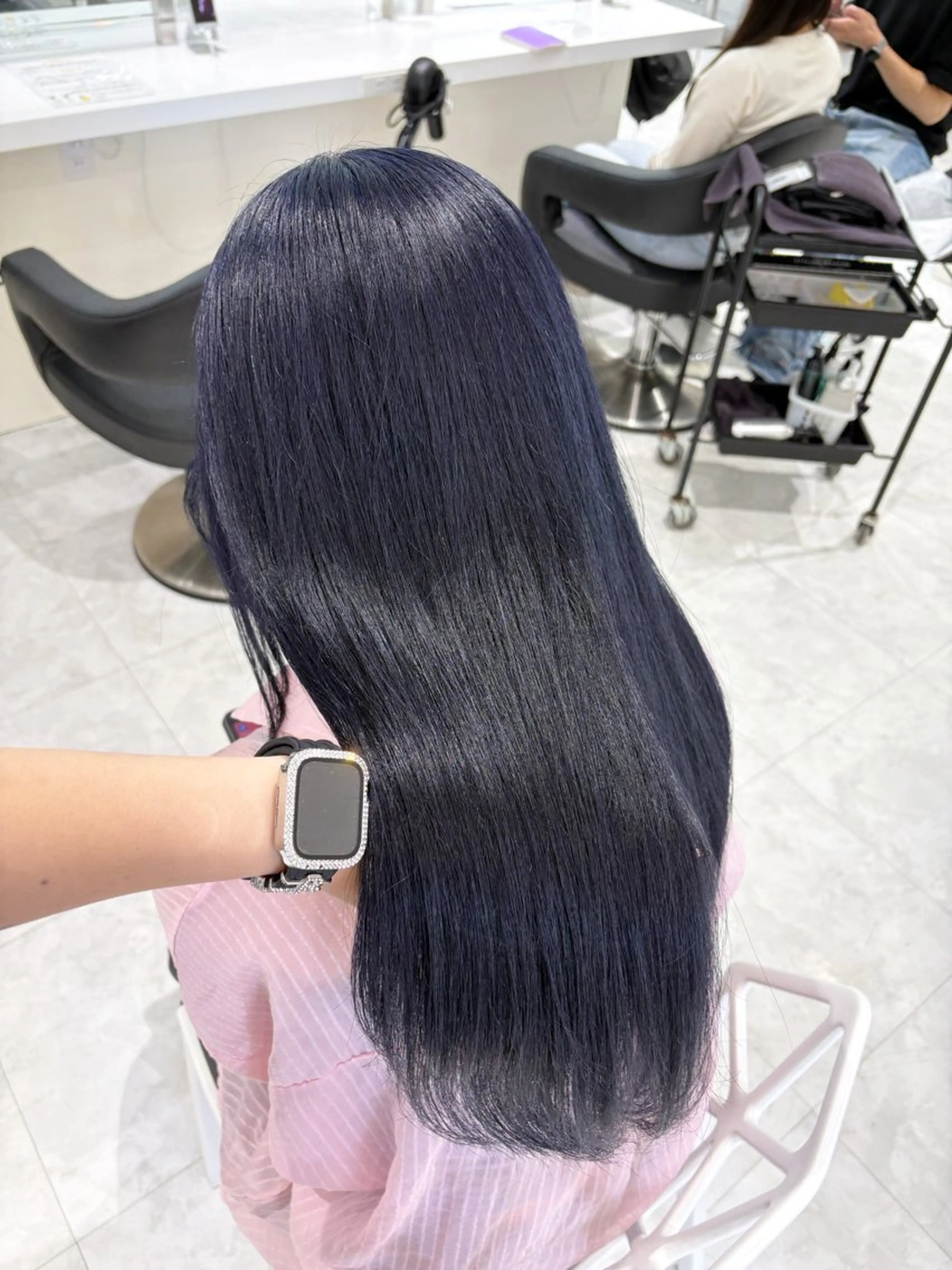 ロング カラー ヘアカラー 🤍ྀི透ける寒色 Cocoa🤍ྀིのヘアスタイル