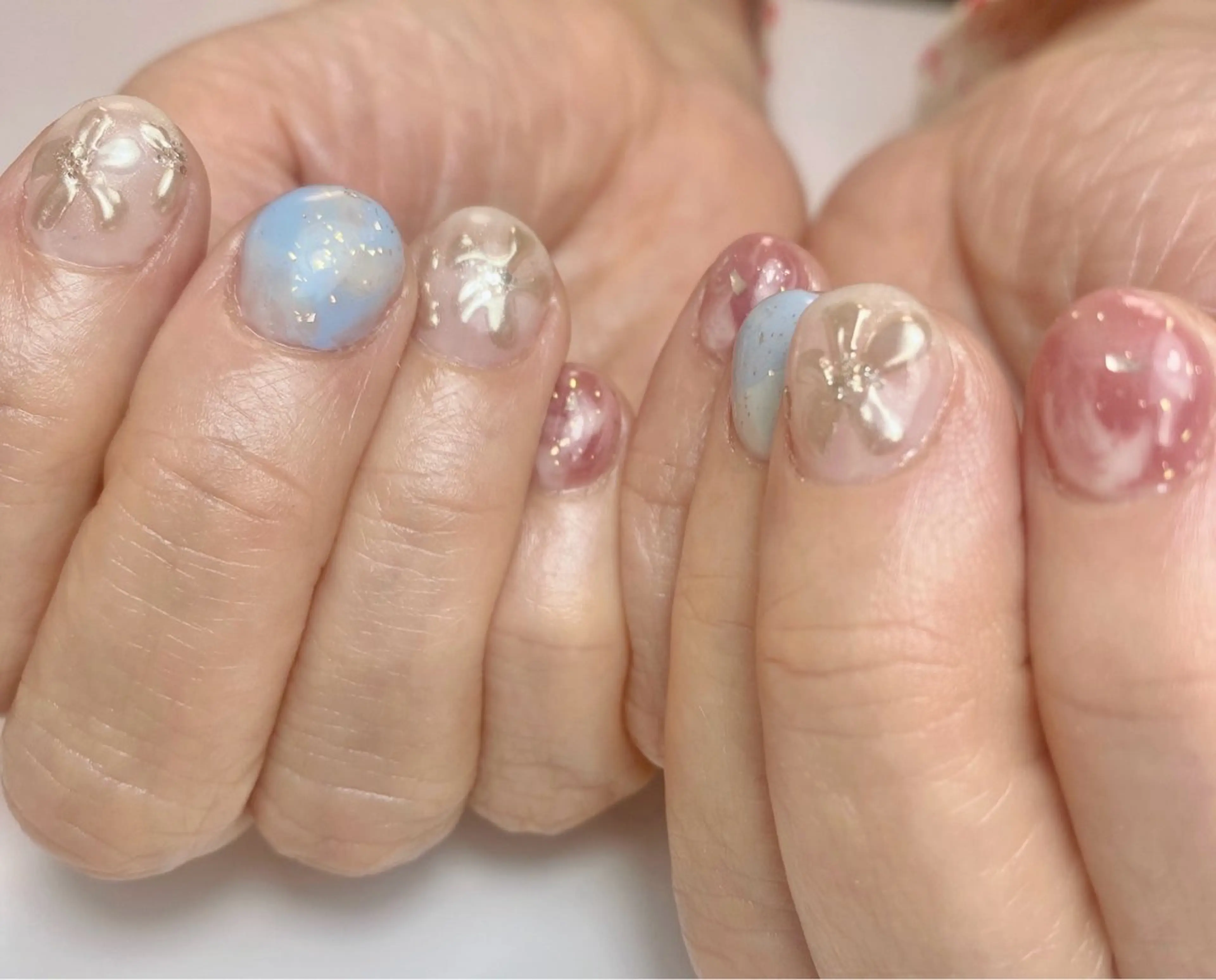 ネイル ミラーネイル ニュアンスネイル Nail Salon K 🧸美爪育成のネイルデザイン