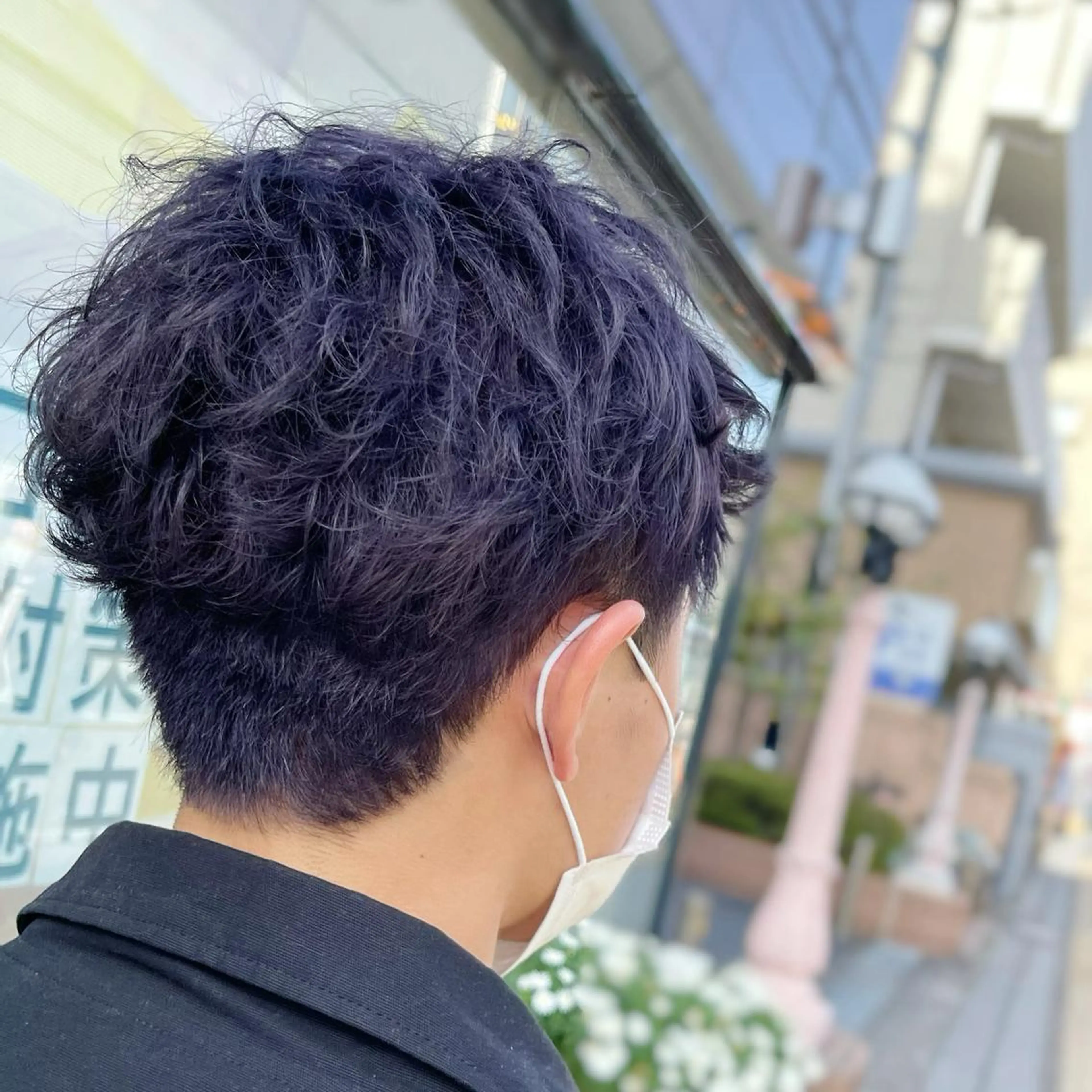 ショート カラー メンズ パープルカラー 🥀韓国アイドルヘア 𝐡𝐚𝐫𝐮🥀のヘアスタイル