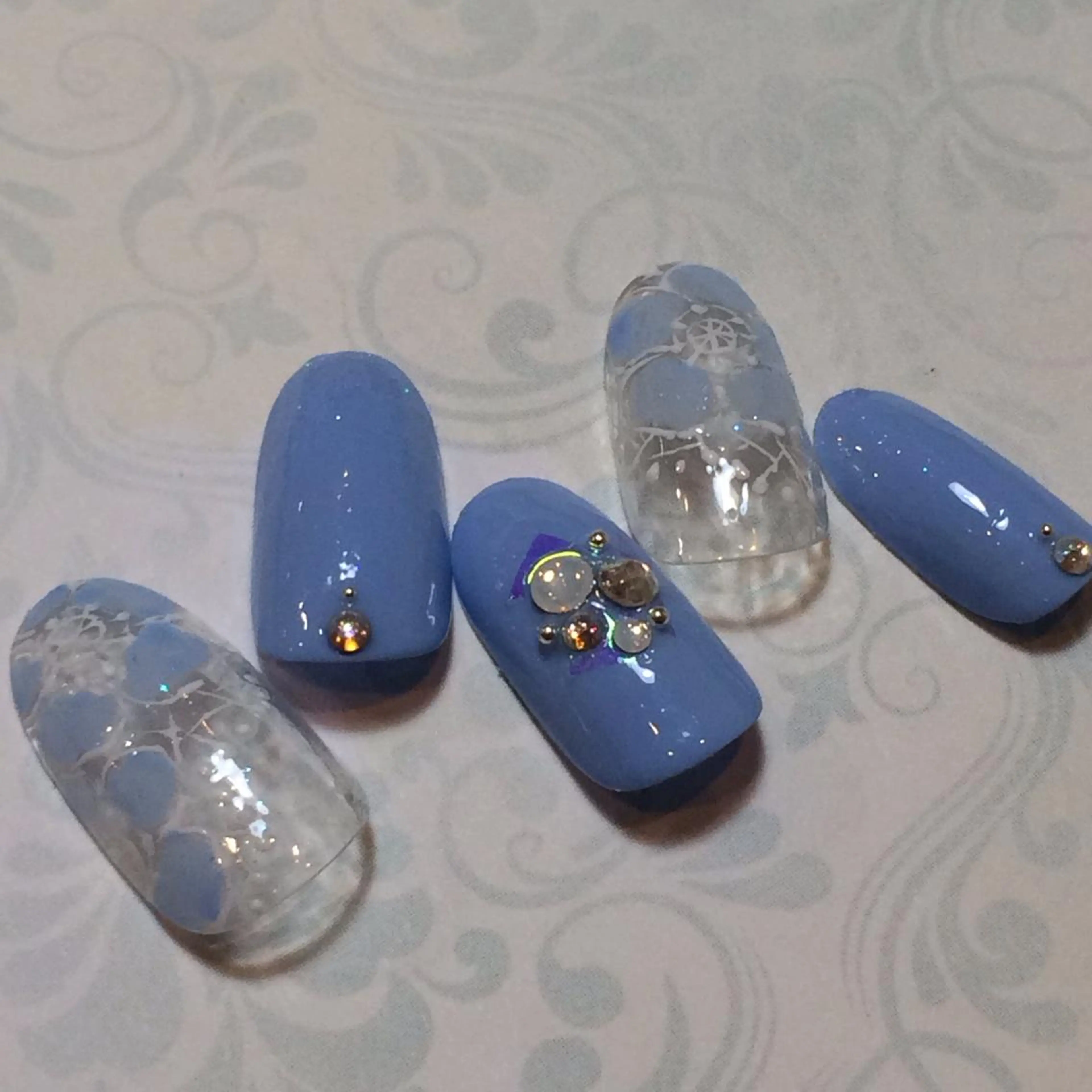 ネイル フラワーネイル レース jdn kayokoのネイルデザイン