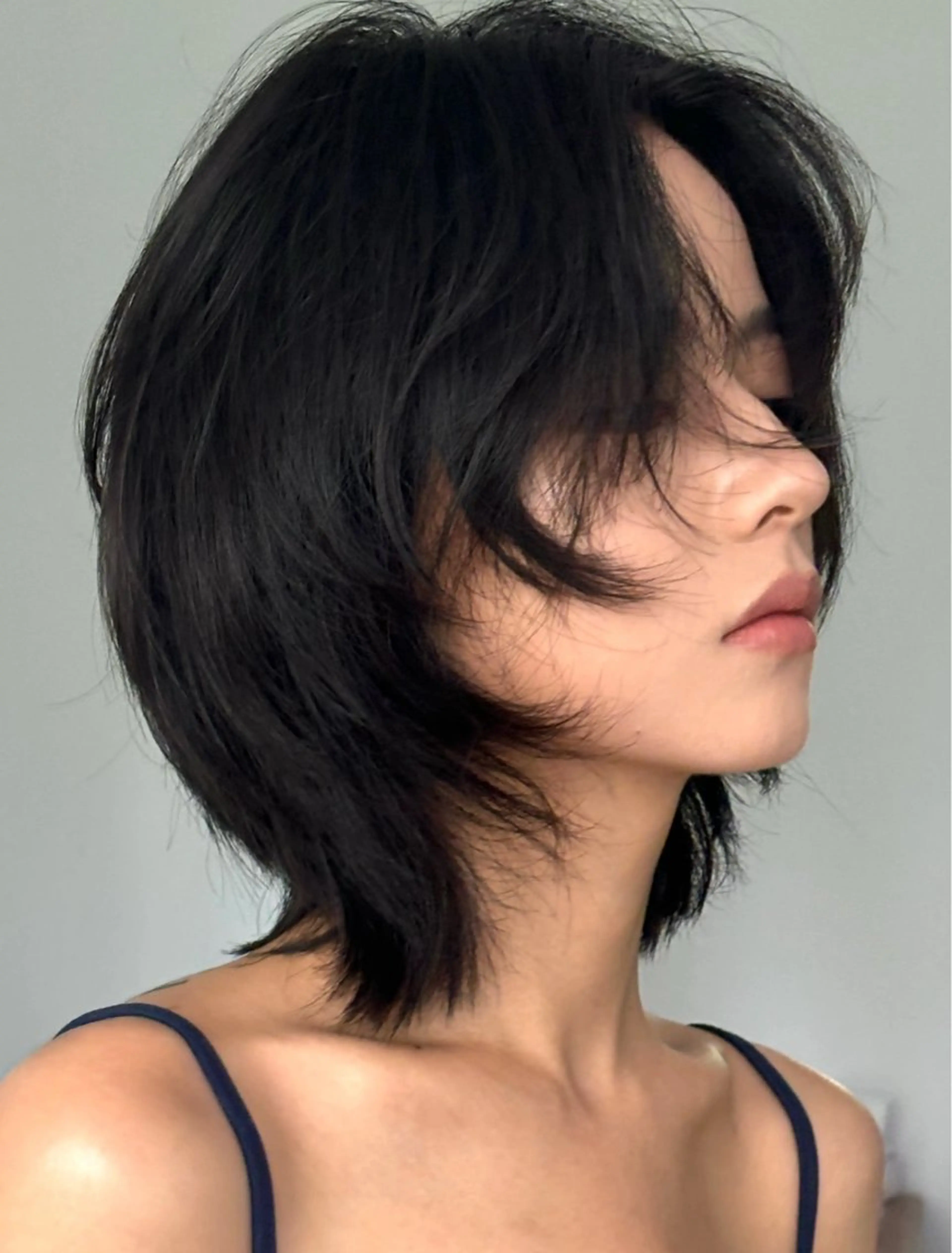 ミディアム カラー カット ヘアカラー レイヤー/柔色 カラー/SAkiのヘアスタイル