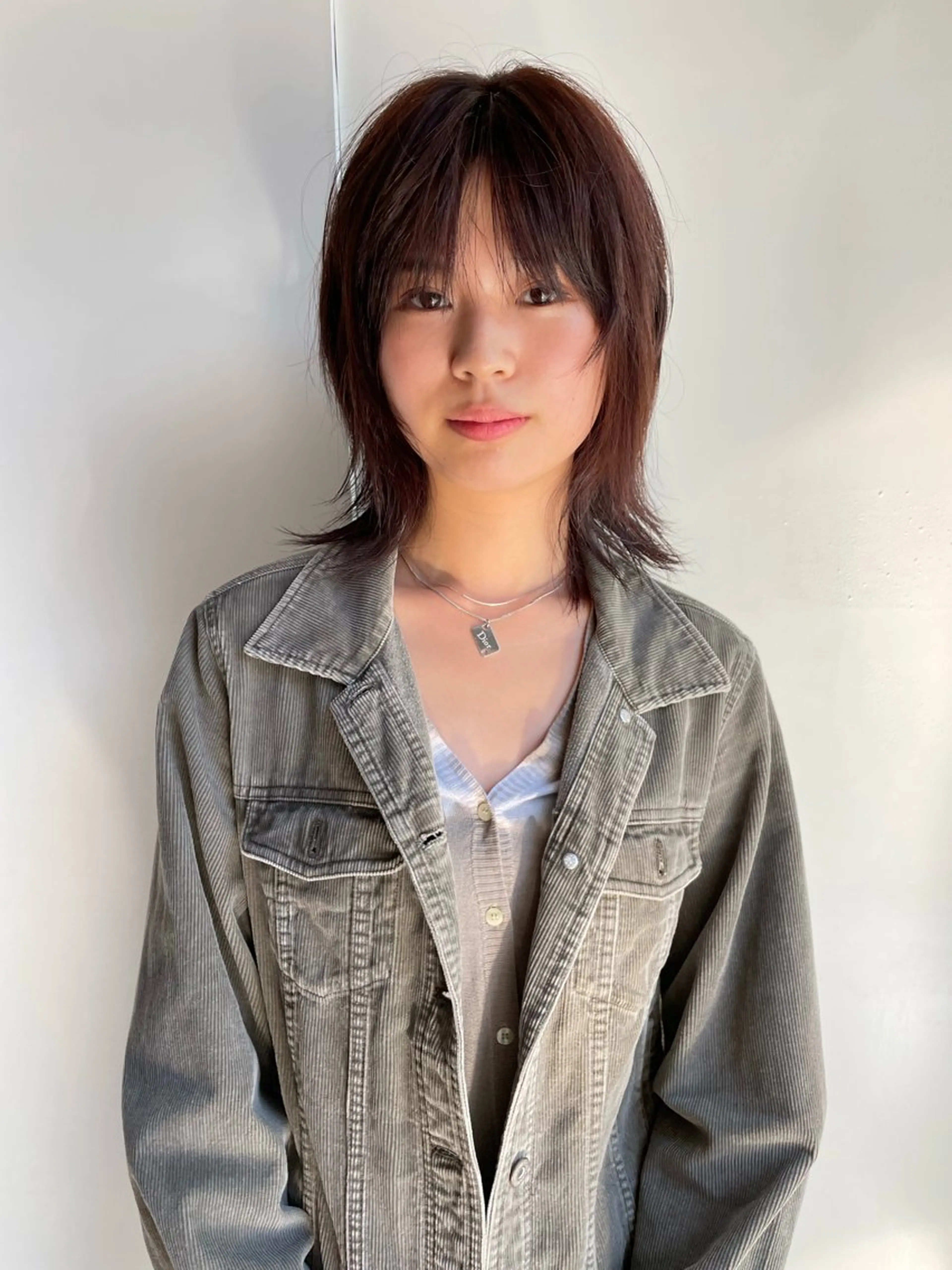 ミディアム 顔まわりレイヤー レイヤーカット カット ヘアカラー トリートメント 🌈前田 ジュンのヘアスタイル