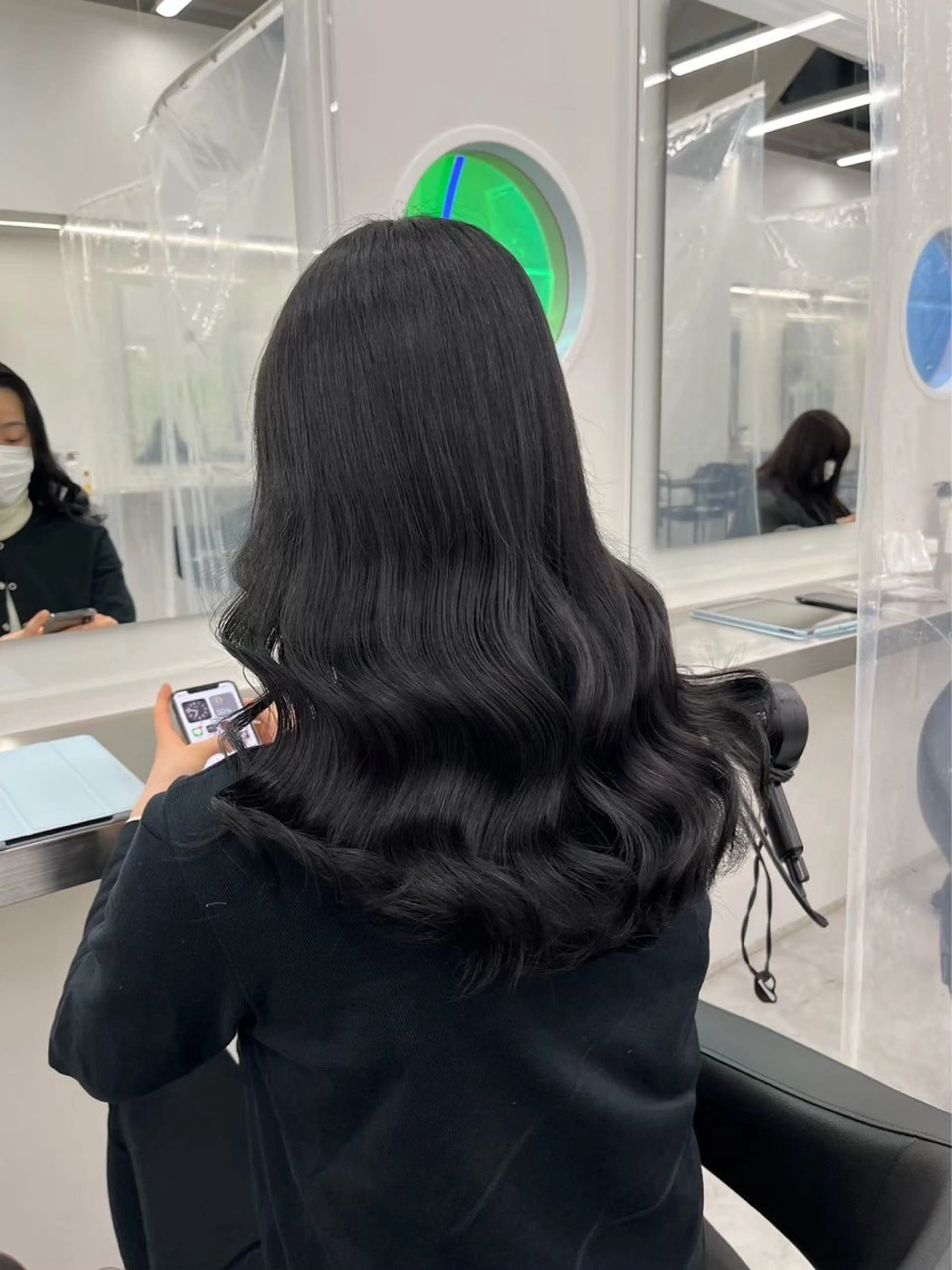 セミロング カラー ヘアアレンジ カット ヘアカラー トリートメント ヘッドスパ ヘアセット 透明感ラベンダー💗 SHOのヘアスタイル