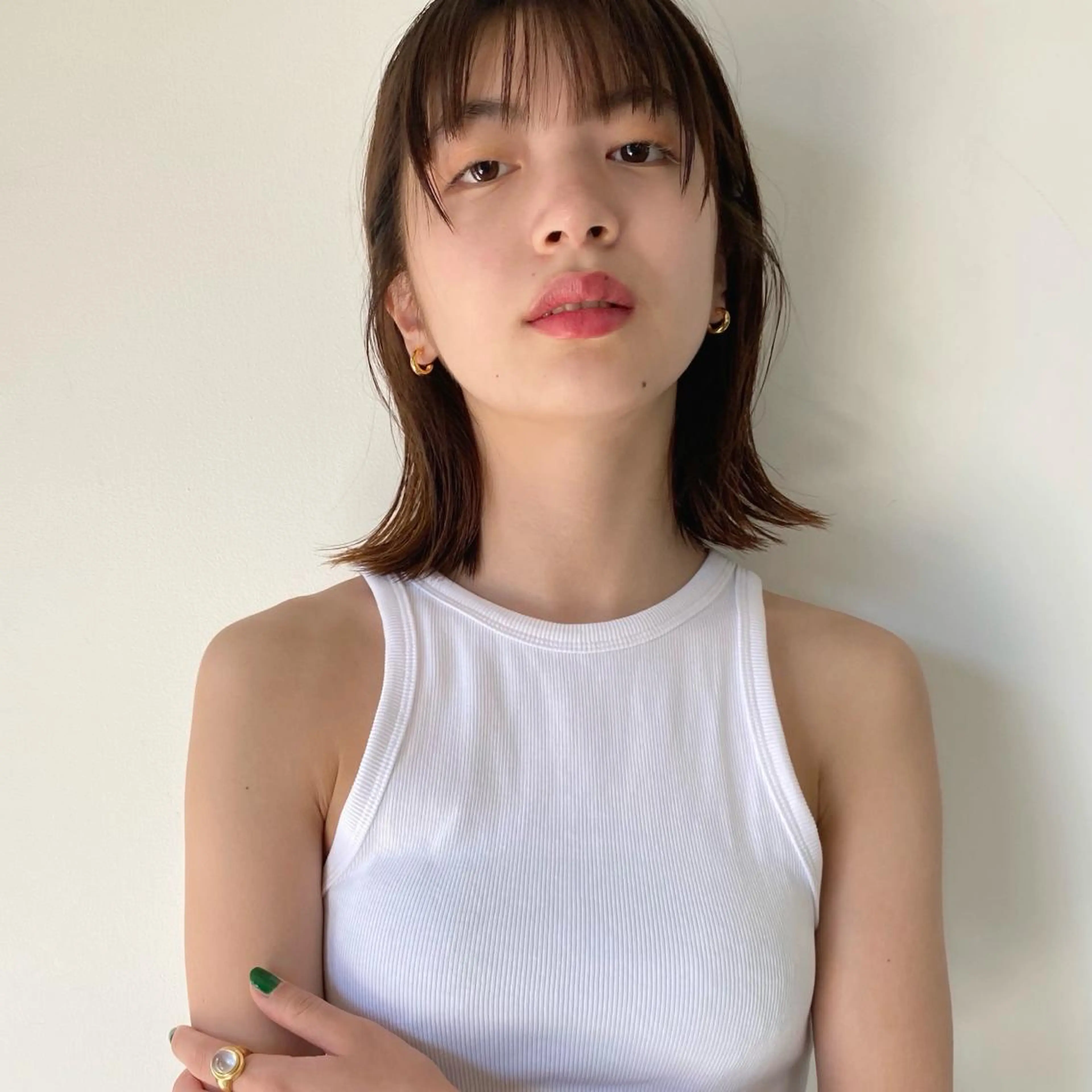 ミディアム カラー パーマ ヘアアレンジ グレージュ ラベンダーカラー ラベンダーグレージュ ラベンダーグレー 顔まわりレイヤー カット ヘアカラー トリートメント ヘアセット stand所属・ニュアンスヘア🌔 nanakoのヘアスタイル