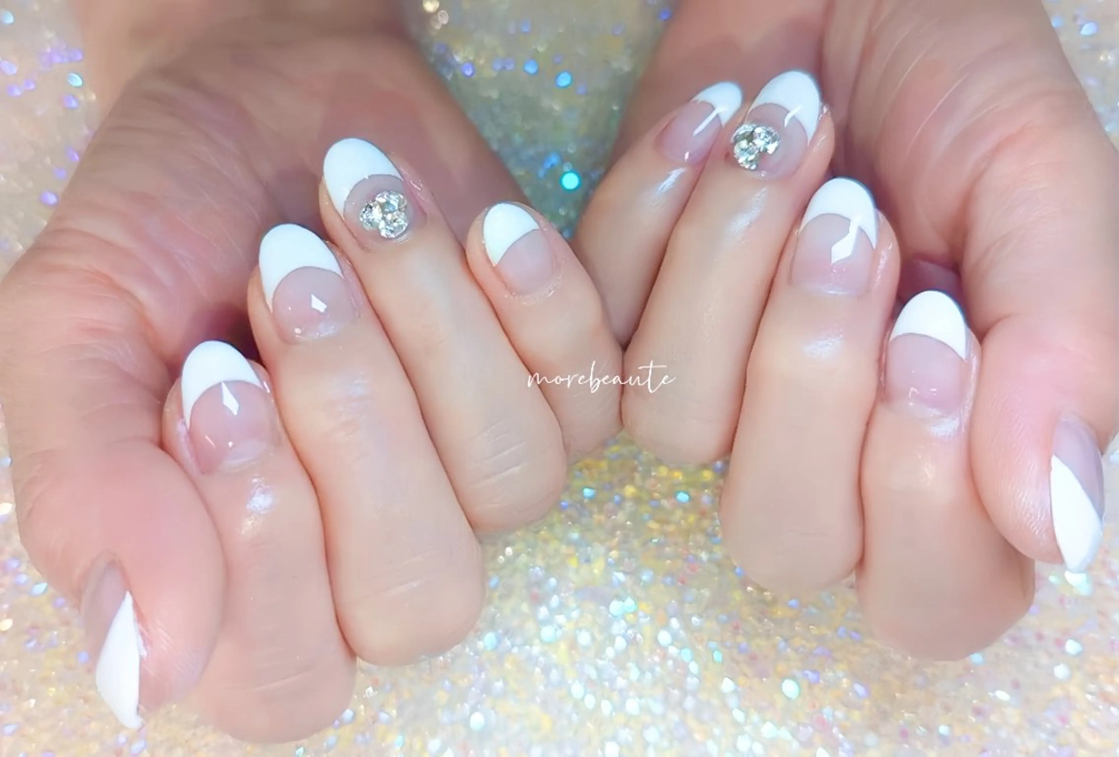 ネイル 長さ出し ジェルネイル ハート 韓国ネイル マグネットネイル ハンドネイル I LOVE ME NAIL.｡.:*♡のネイルデザイン
