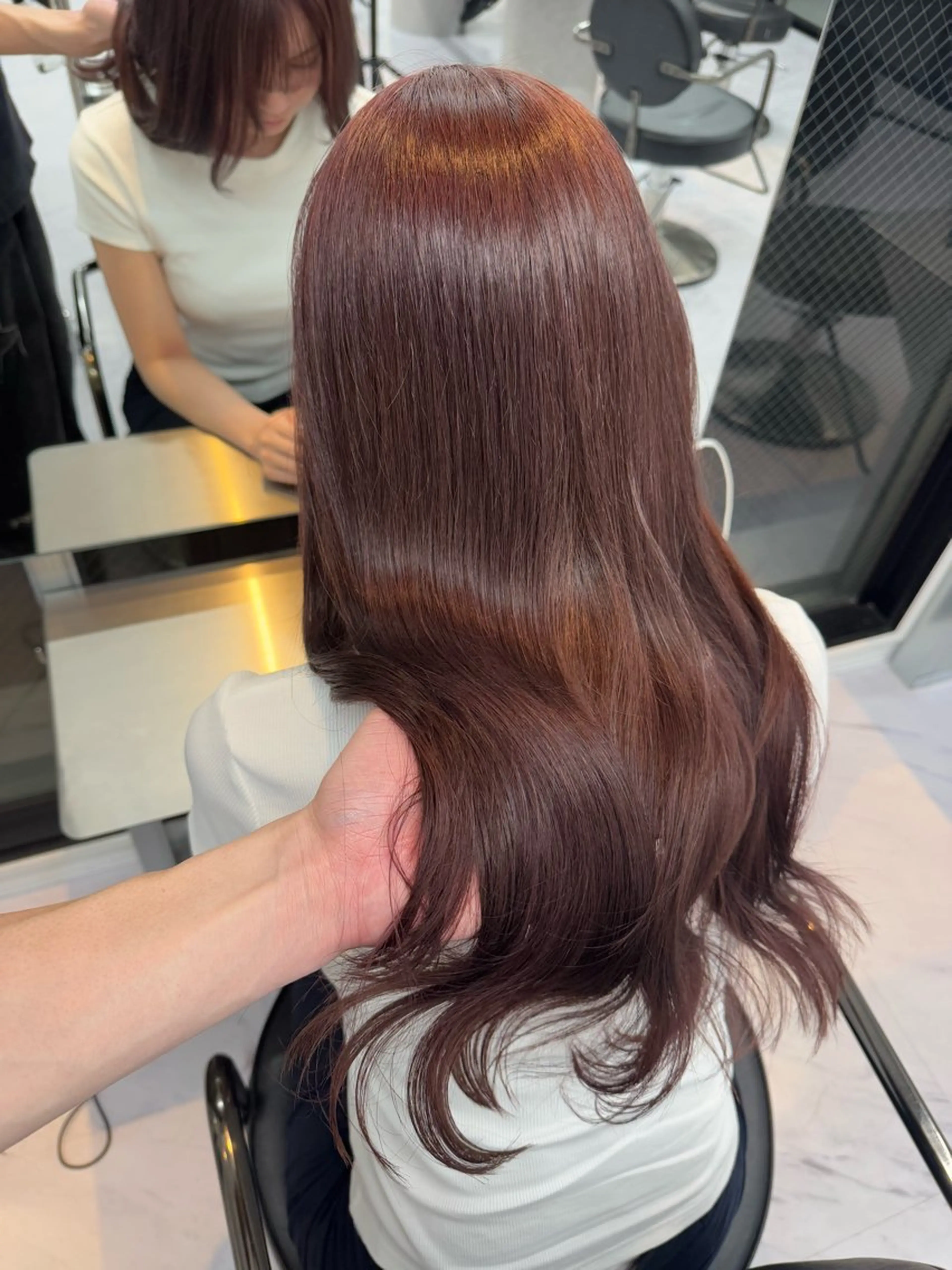 ロング ヘアカラー トリートメント ヘアセット Rita/髪質改善 /透明感カラーのヘアスタイル