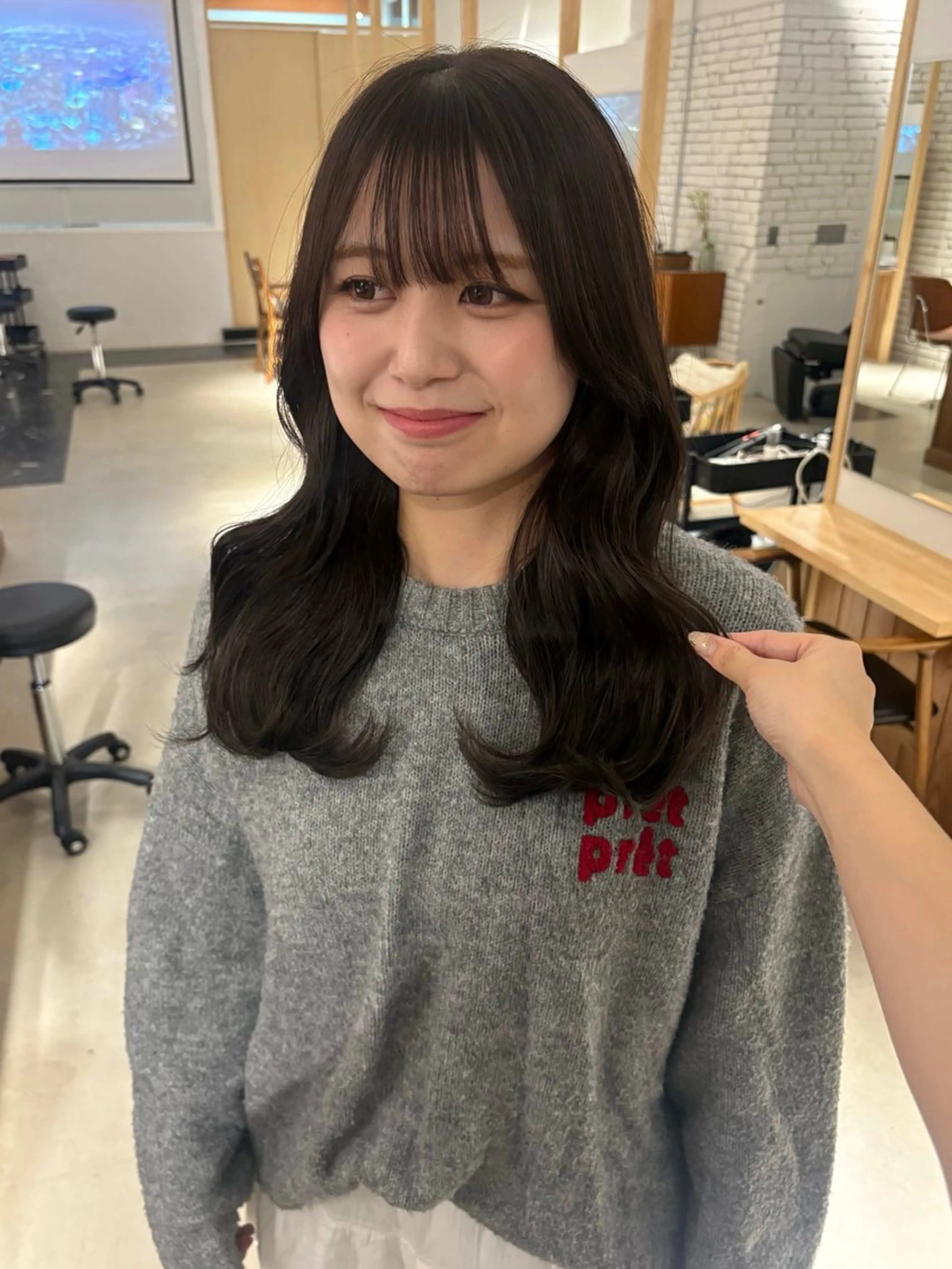 カット+髪質改善カラー🌼の写真