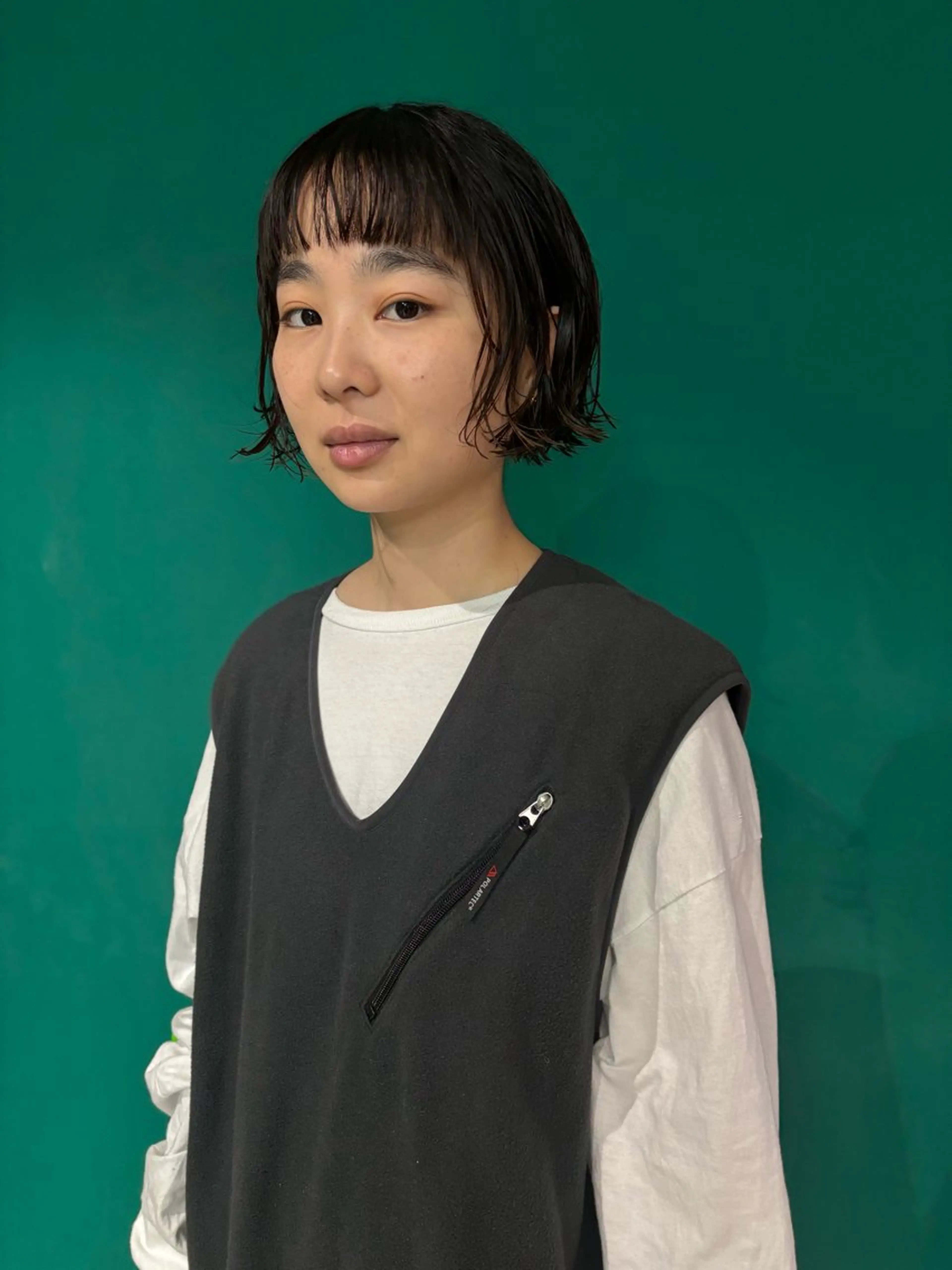ショート パーマ カット パーマ ケアブリーチ💘 rino🪷高円寺のヘアスタイル