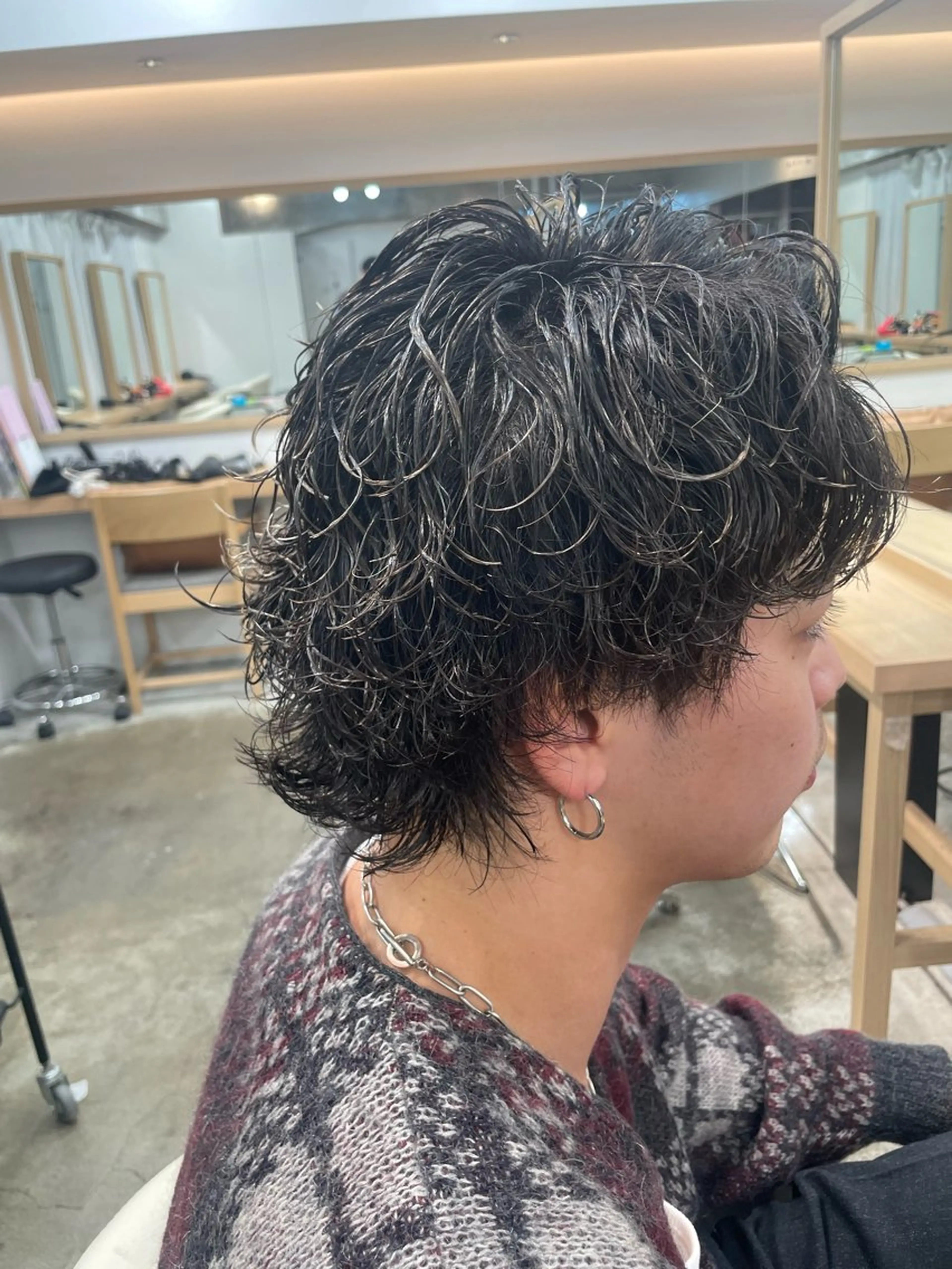 ショート パーマ ニュアンスパーマ ニュアンス王子 🥀𓈒のヘアスタイル