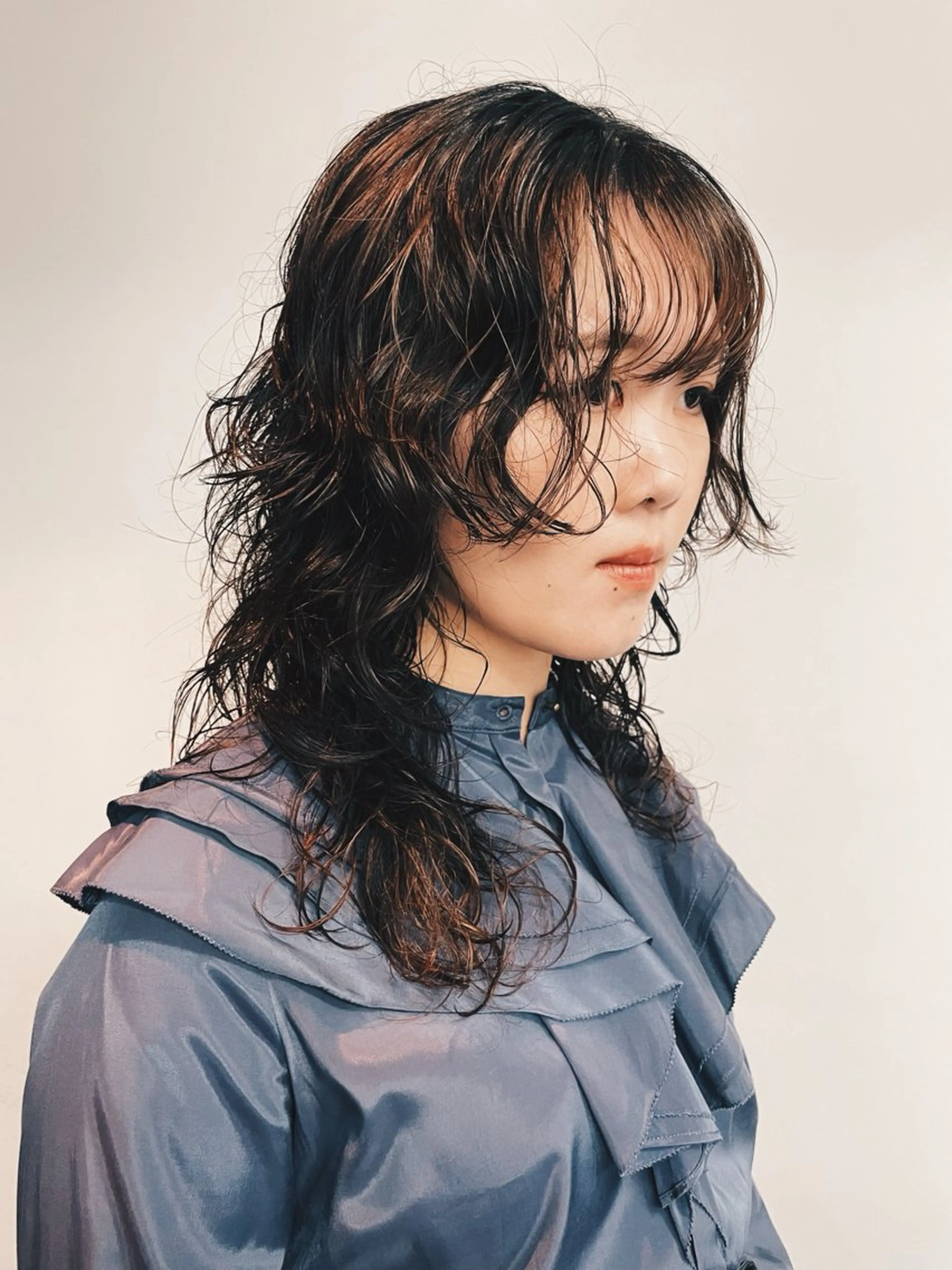 セミロング セミロングパーマ カット パーマ トリートメント デジパモデル/ SAKIのヘアスタイル