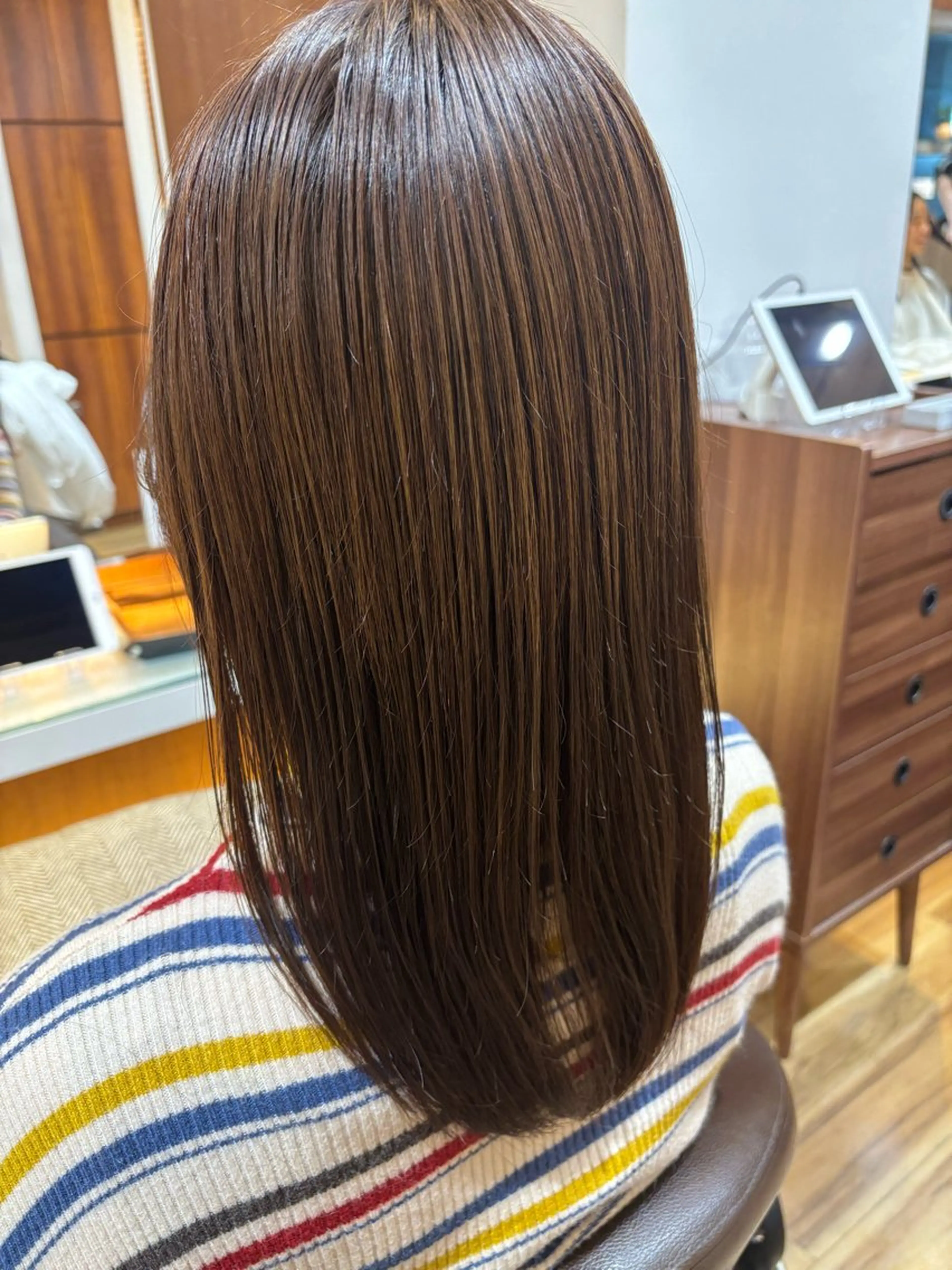 ミディアム カラー ケアカラー グレージュ カット ヘアカラー トリートメント ナチュラルスタイル feel/則長 玲央のヘアスタイル