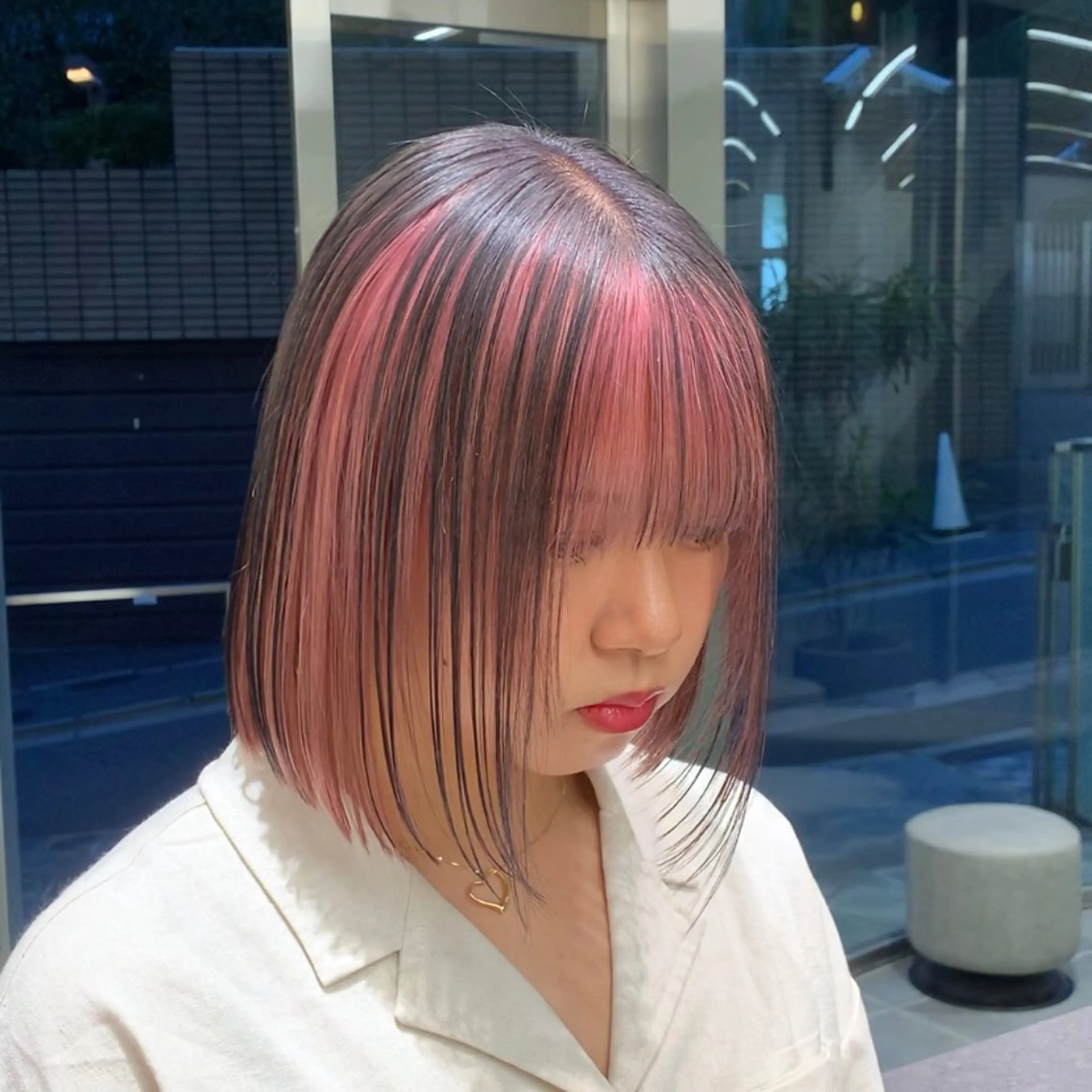 ショート カラー サロウィン(SALOWIN)原宿iori店所属・ツヤツヤ ハイトーン/Reiのヘアスタイル