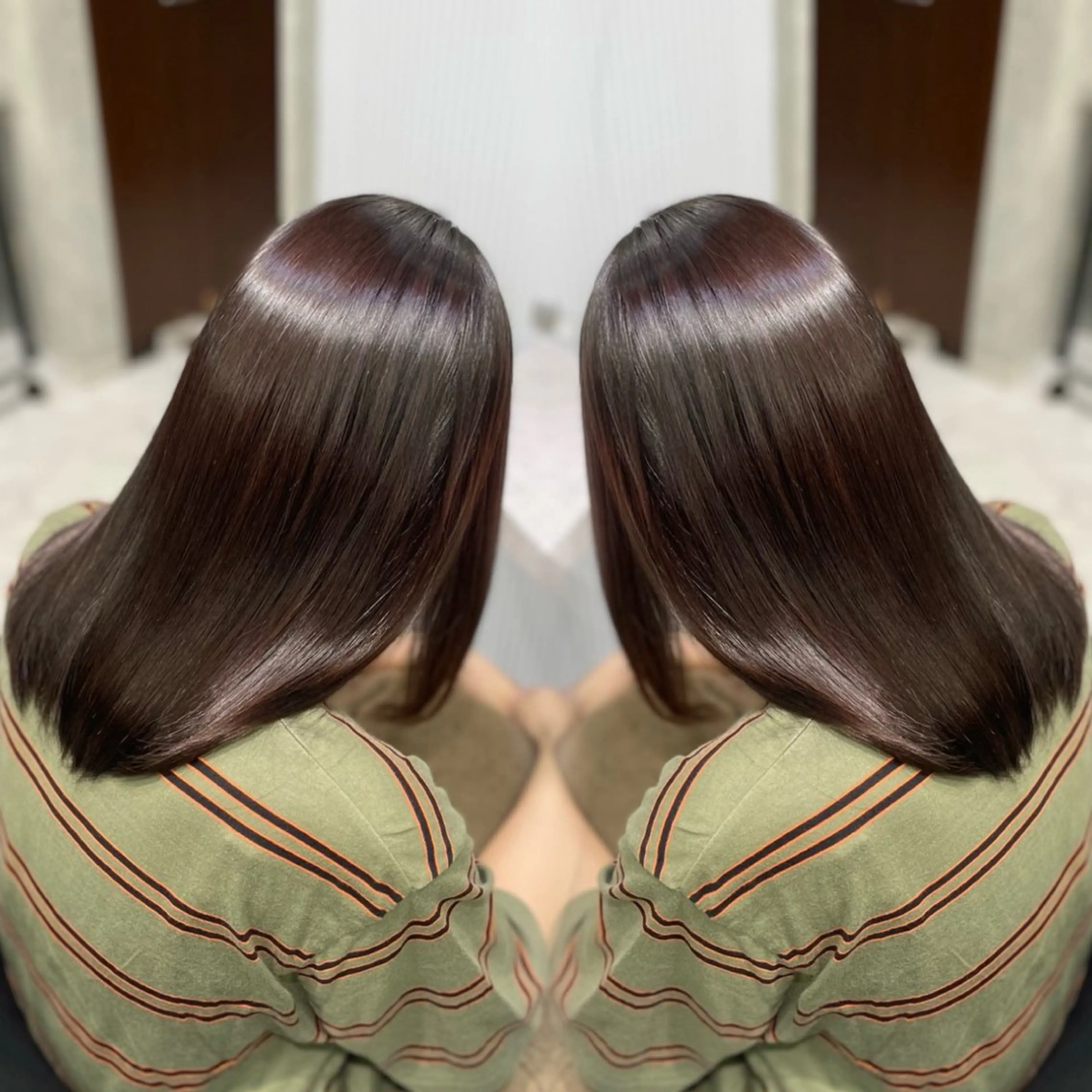 セミロング 縮毛矯正 トリートメント RAF TOKYO 2nd 今泉店所属・RAF KAEDEのヘアスタイル