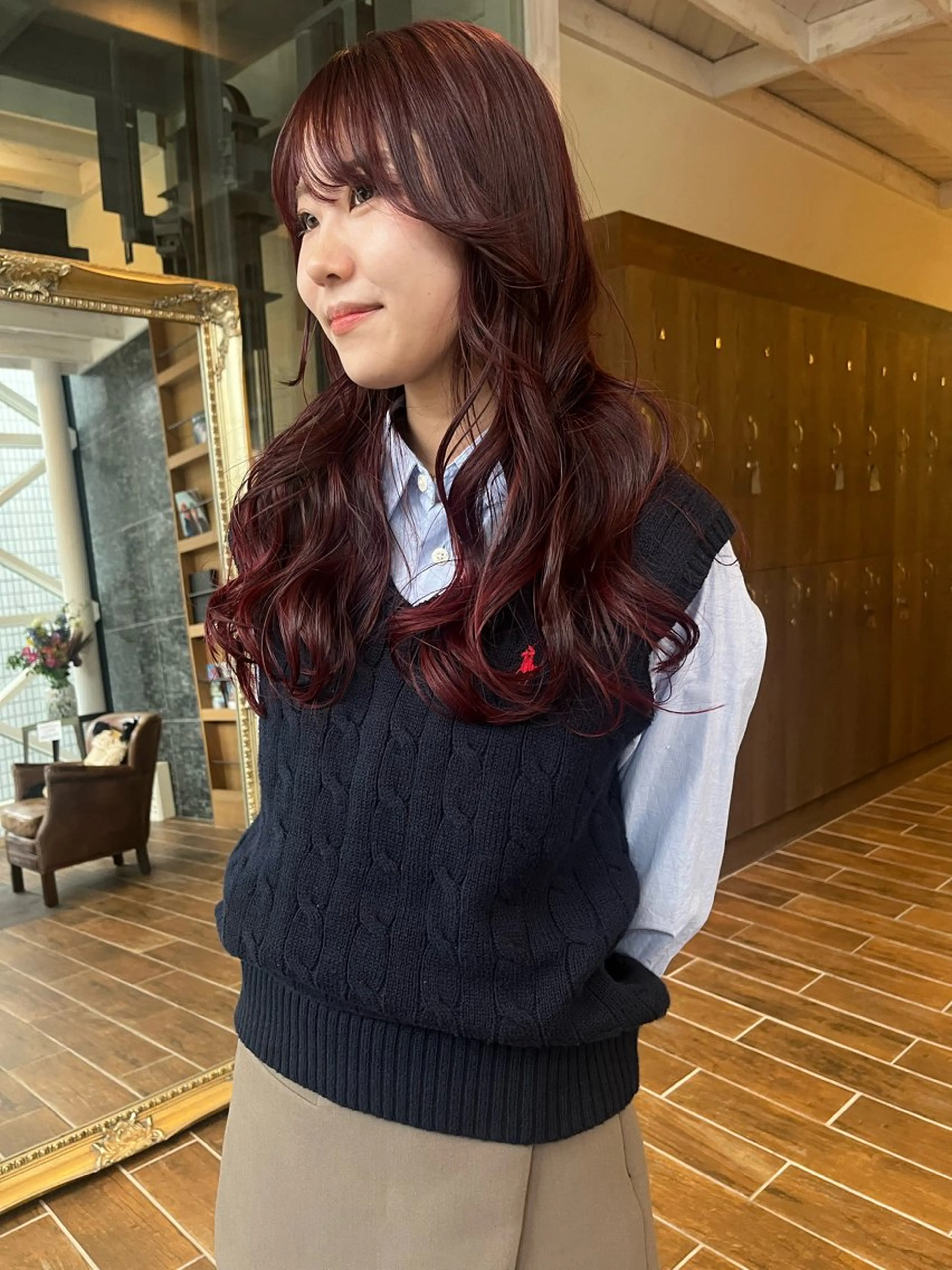 ロング カラー 松野 心音のヘアスタイル