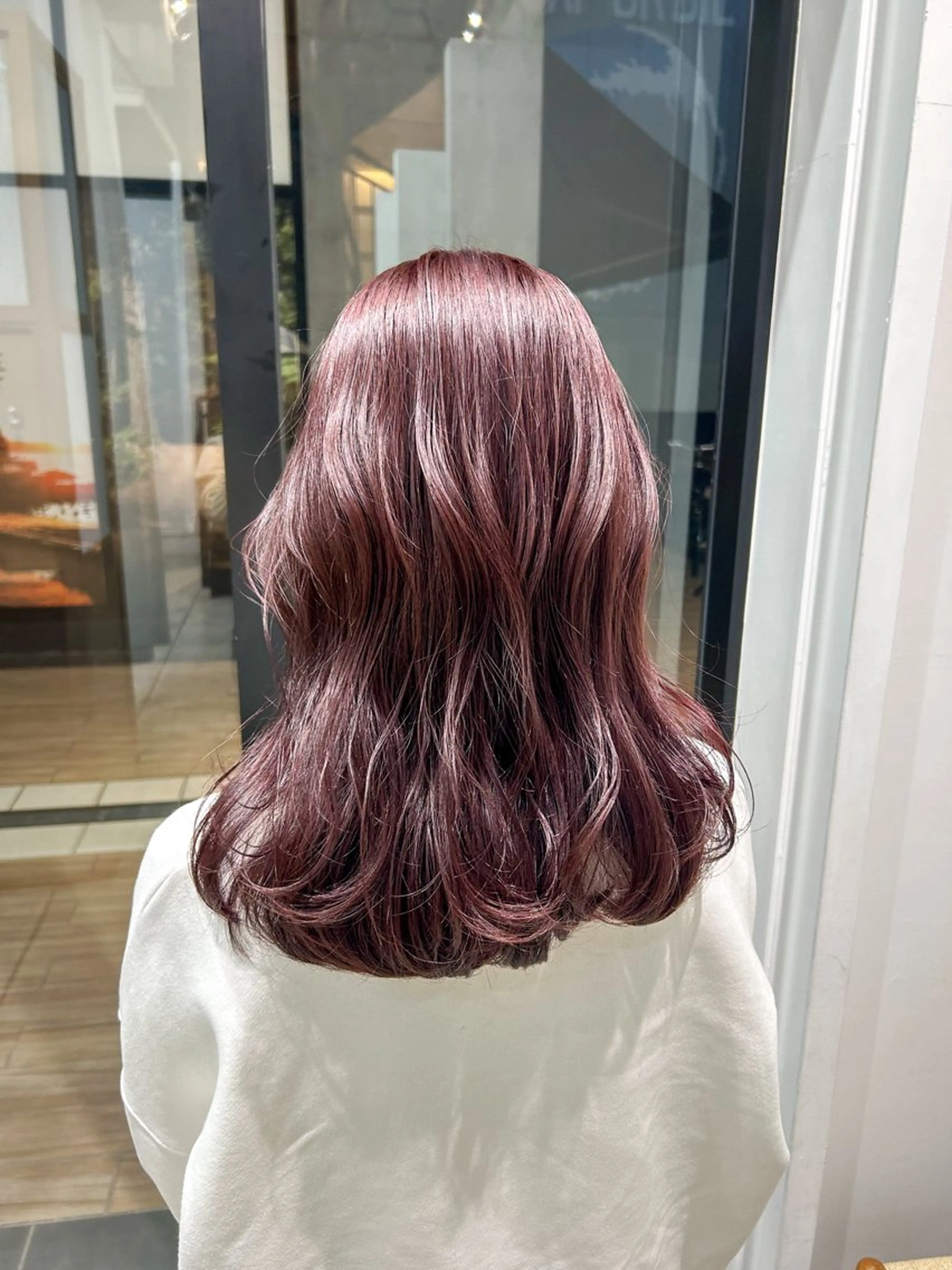 セミロング カラー ヘアアレンジ カット ヘアカラー トリートメント yuka .のヘアスタイル