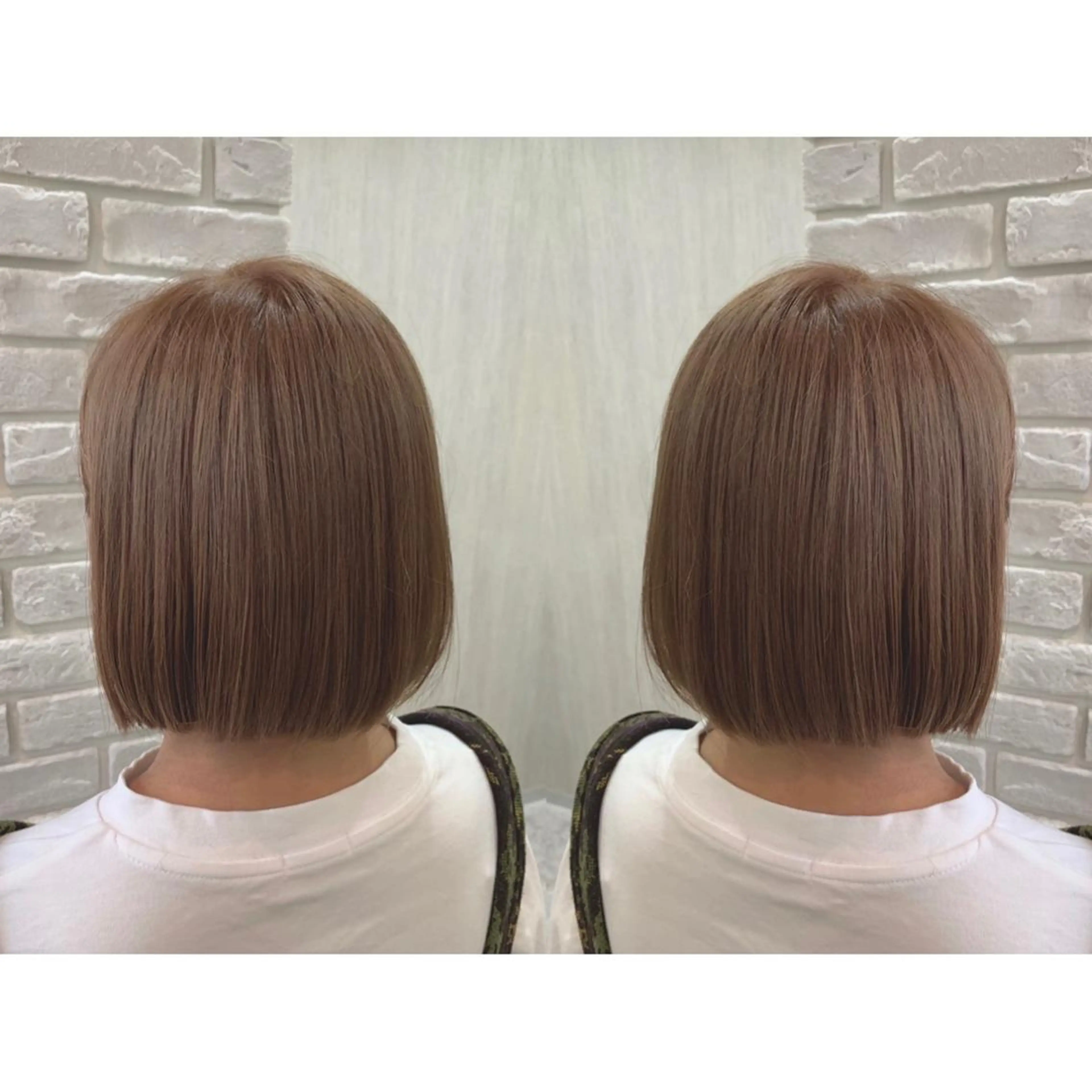 ショート カラー ヘアカラー 🫧透け感⋆艶髪💎 山口アヤカのヘアスタイル