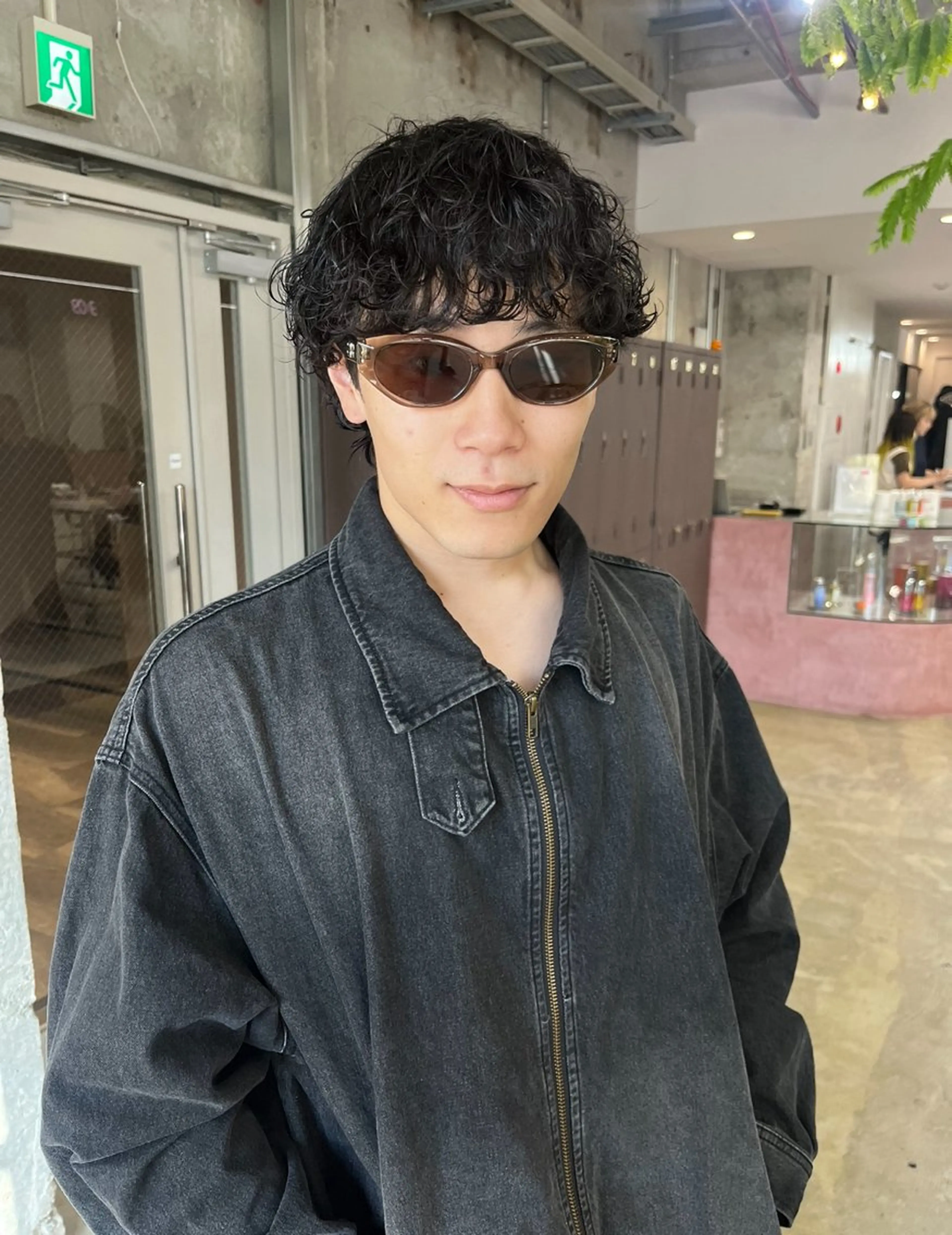 ショート パーマ メンズ ナガノリノ /ボブ/ ベージュ/暖色のヘアスタイル