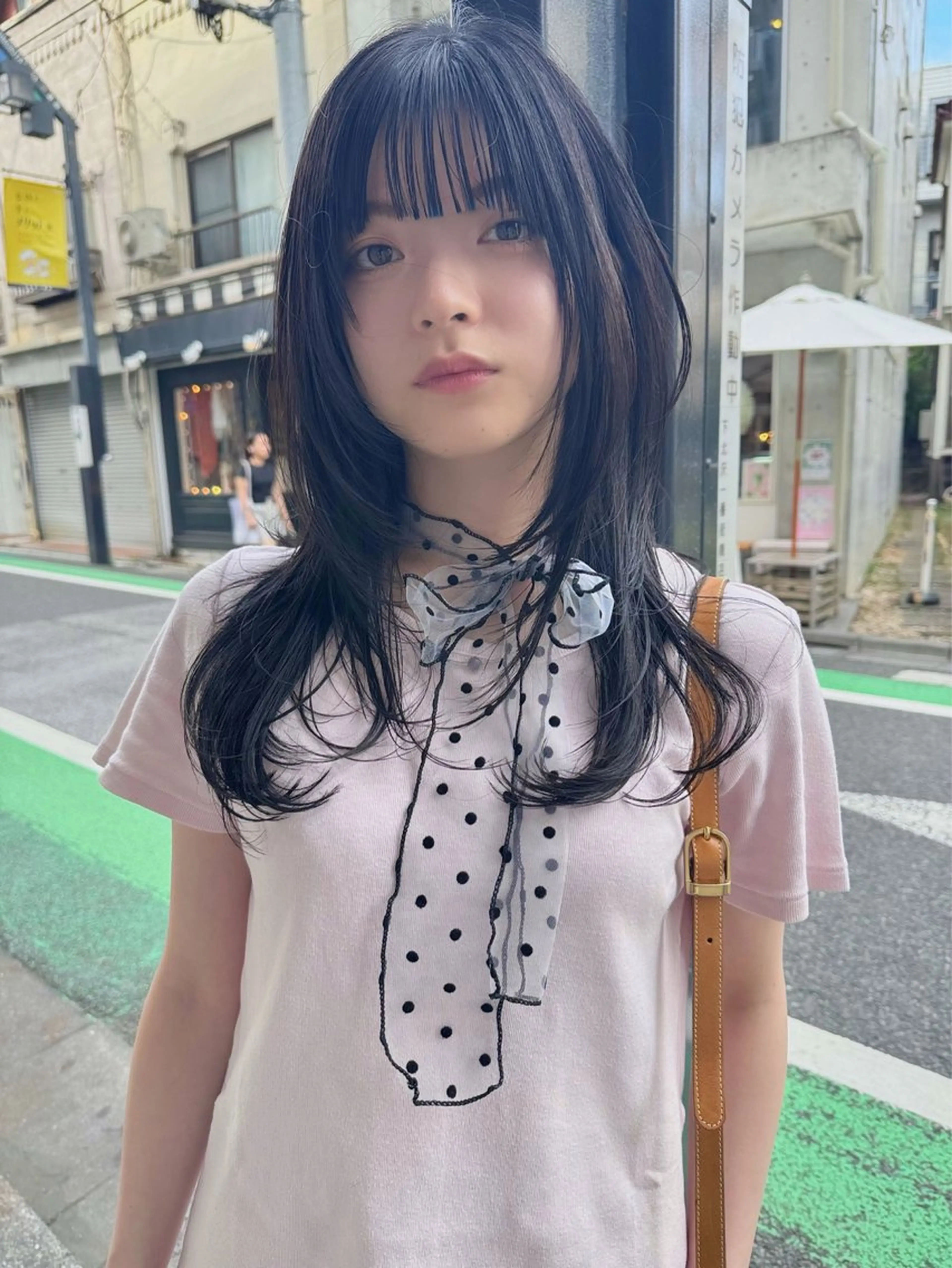 セミロング カラー ヘアアレンジ ハッシュカット カット ヘアカラー トリートメント 丸山渉/パーマ エフェクトブリーチのヘアスタイル