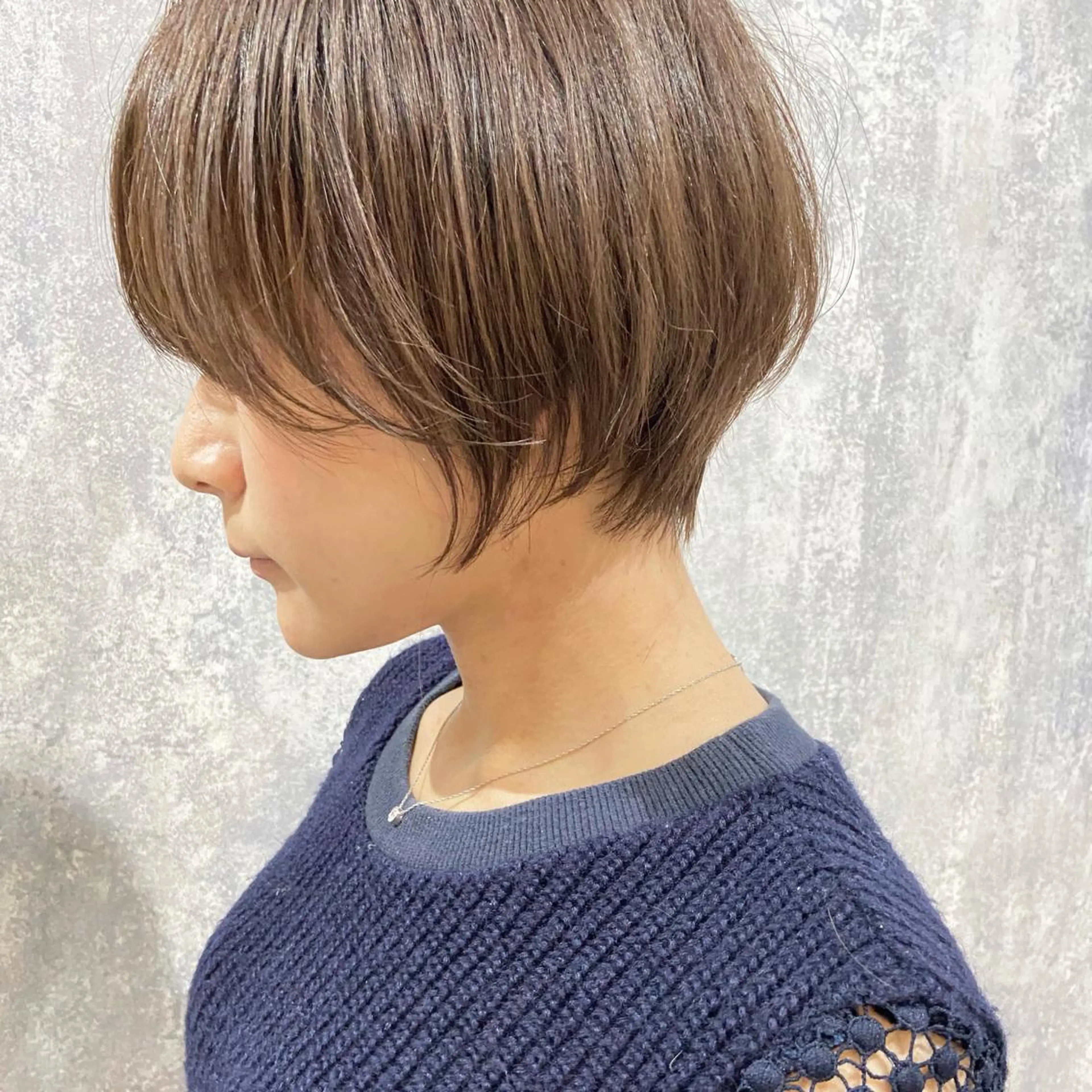 ショート 丸みショート ボブ 髪質改善 韓国風ヘア レイヤーカット suii..hair designブリーチのヘアスタイル