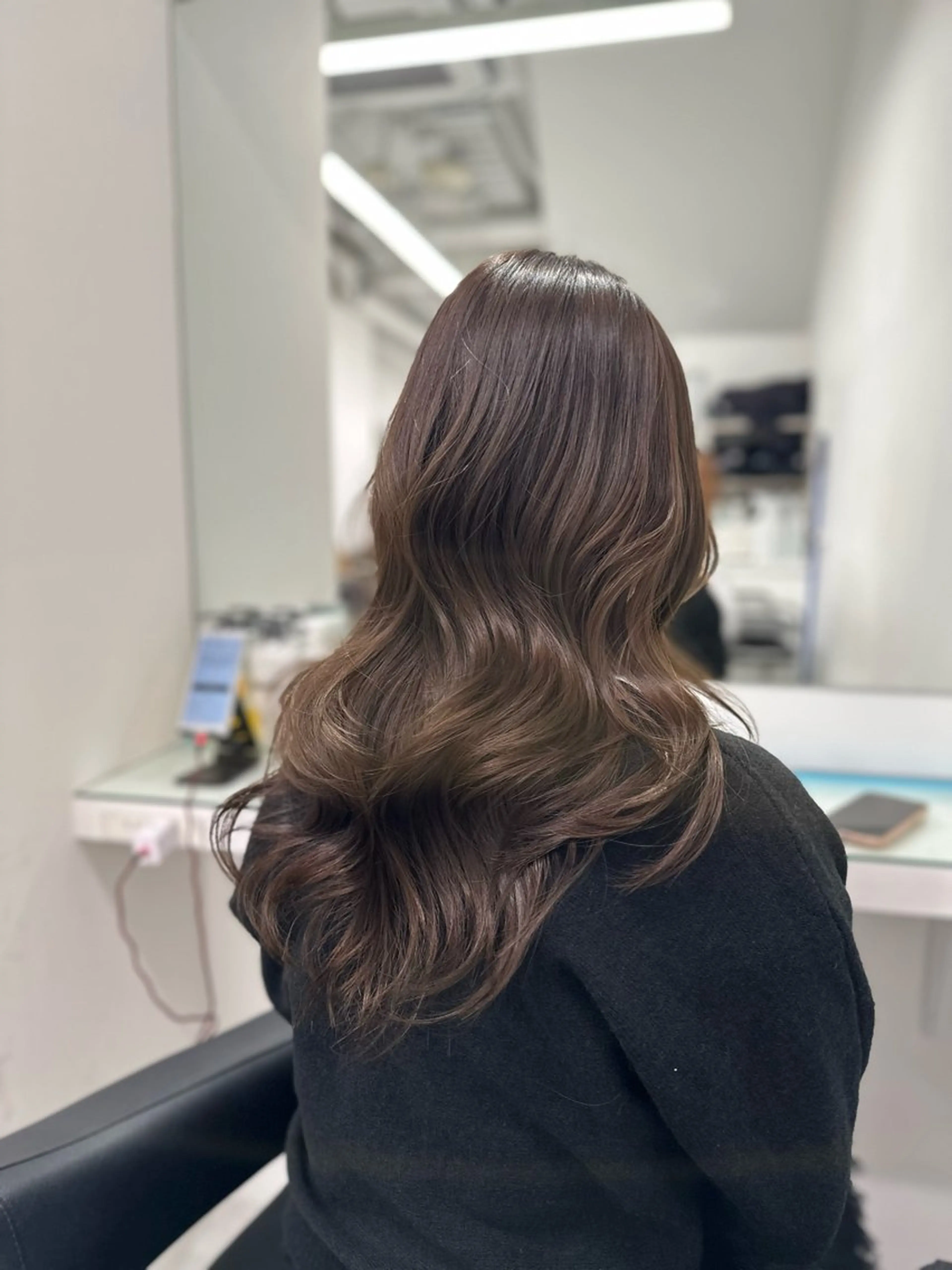 ロング ヘアカラー トリートメント 💖ベージュ💖 MEARIのヘアスタイル