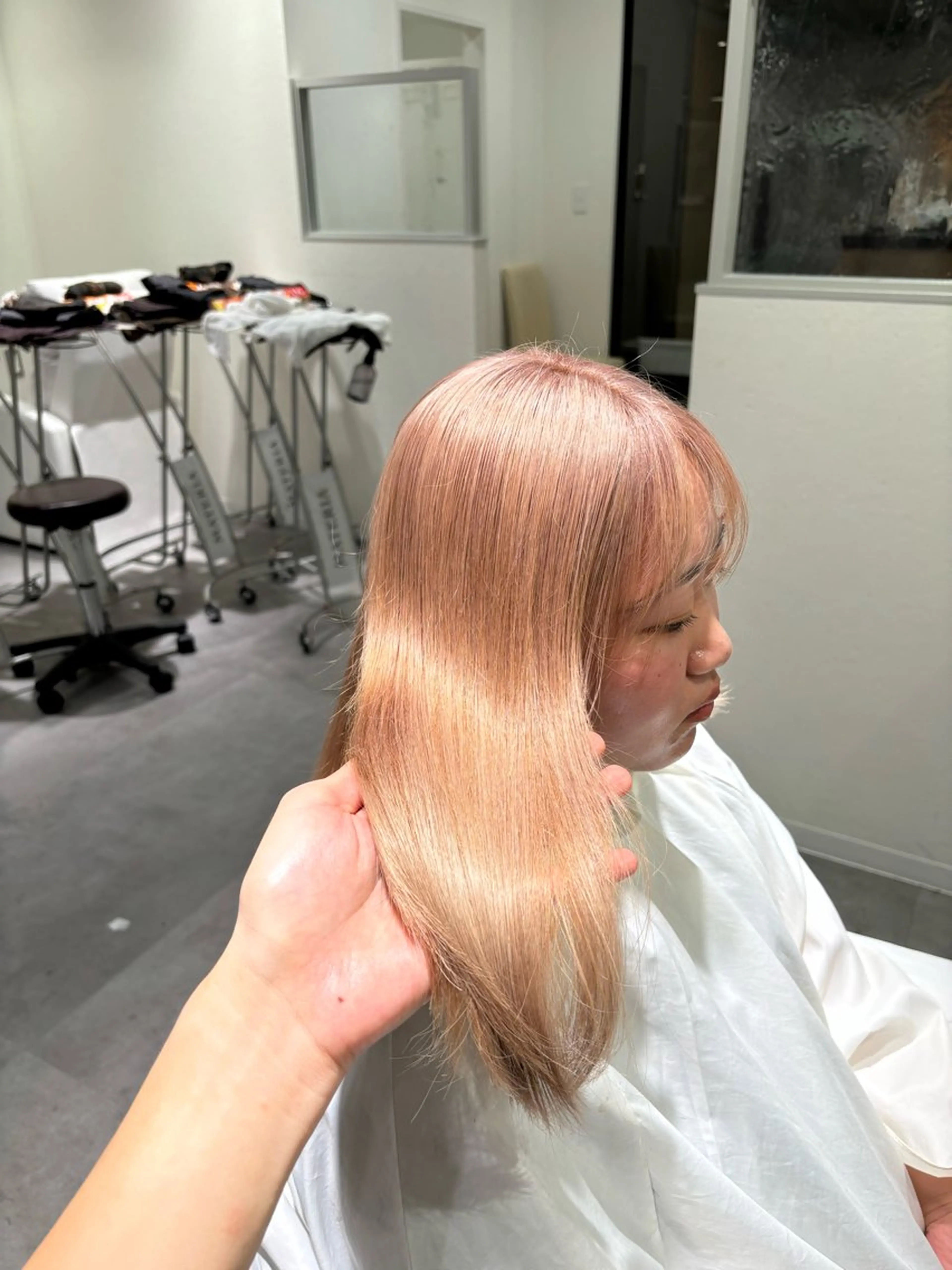 【minimo限定クーポン】Wブリーチ＋PLEXカラー(ハイトーンの方向け)✨️の写真