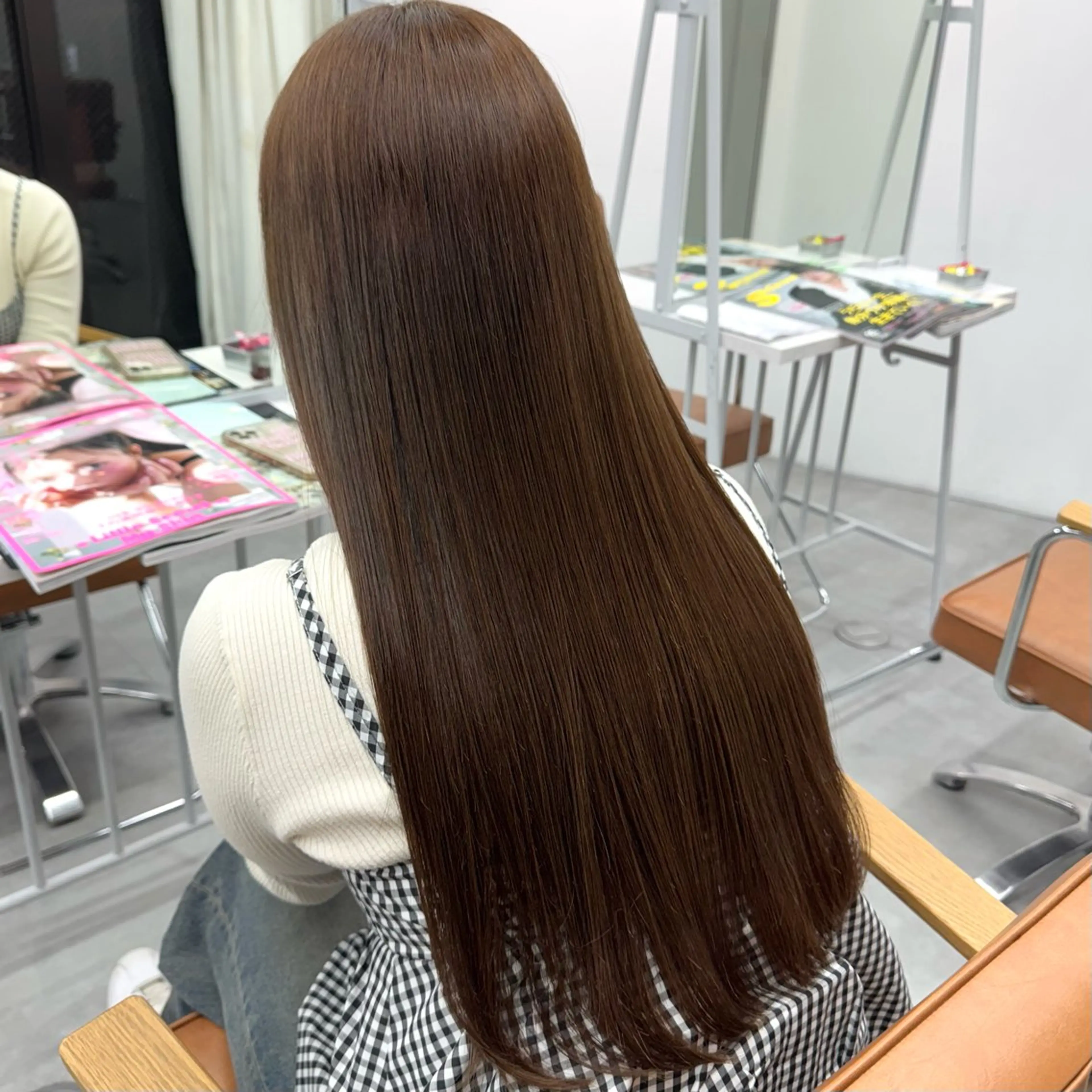 ロング カラー ヘアアレンジ ブリーチなしカラー /ベージュ/安形翔のヘアスタイル