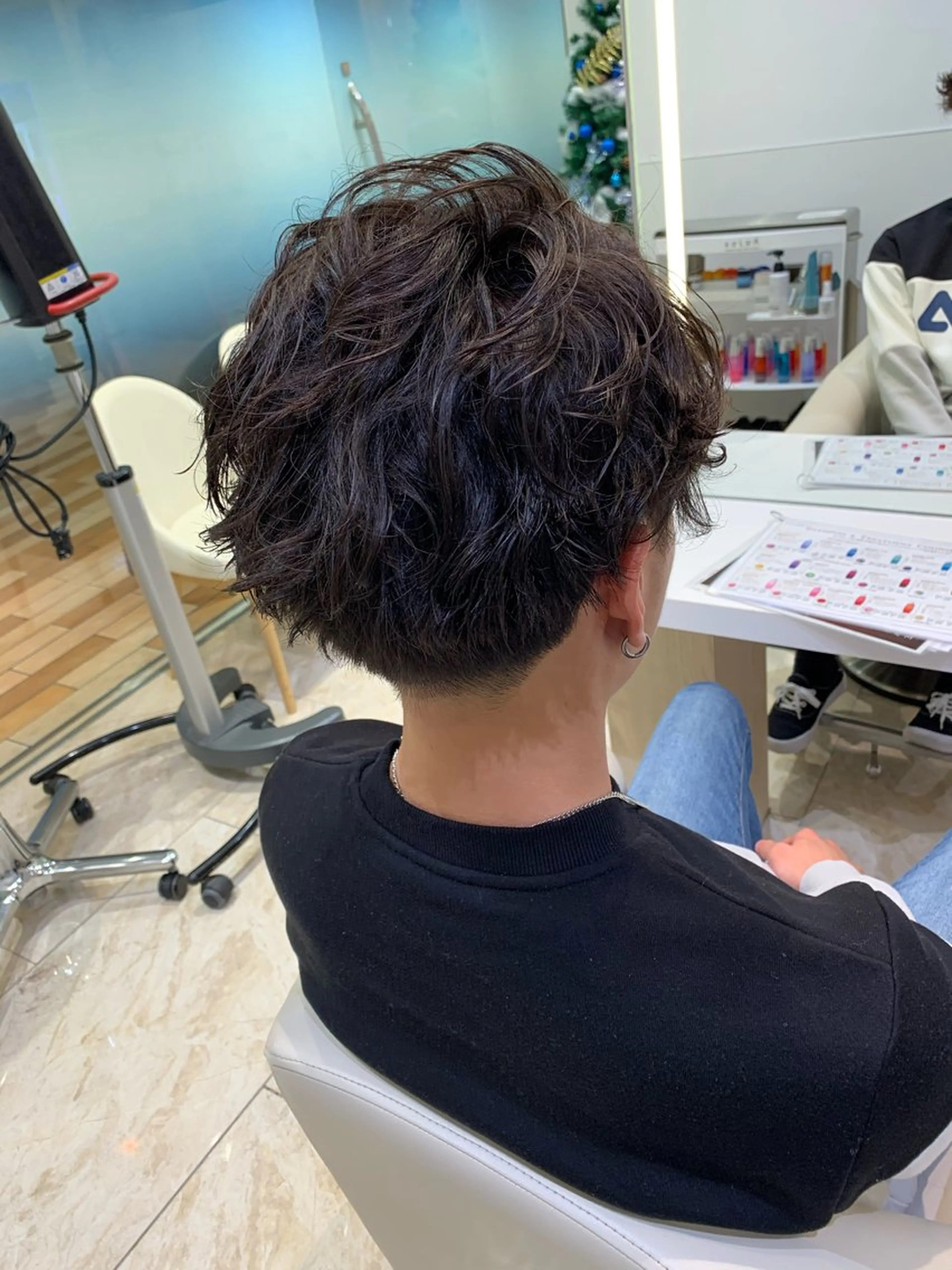 ショート パーマ メンズ カット パーマ ケンジアネッタ Men'sのヘアスタイル