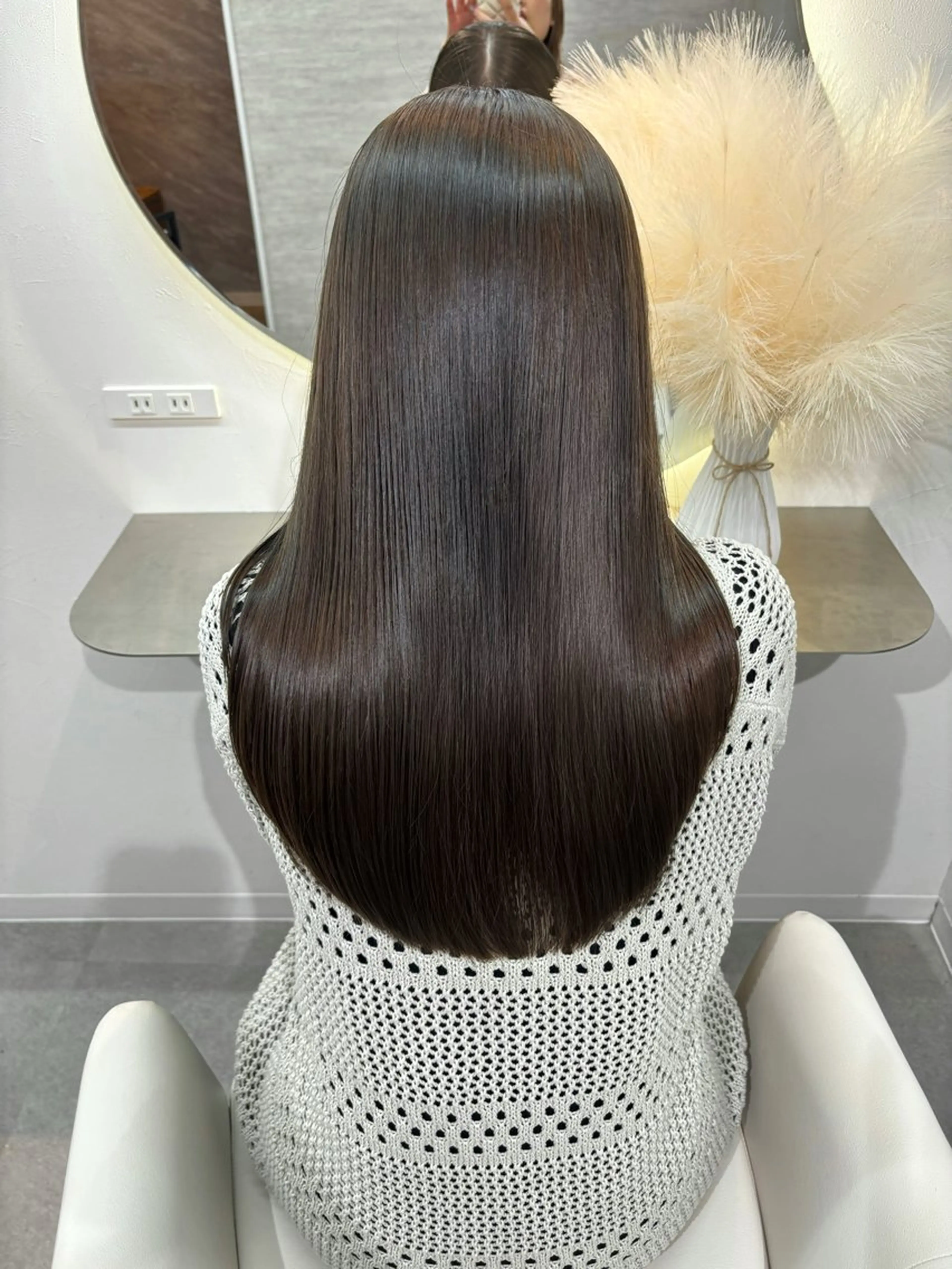ロング カラー パーマ ヘアアレンジ キッズ トリートメント Lovis池袋 鳥越美羽のヘアスタイル