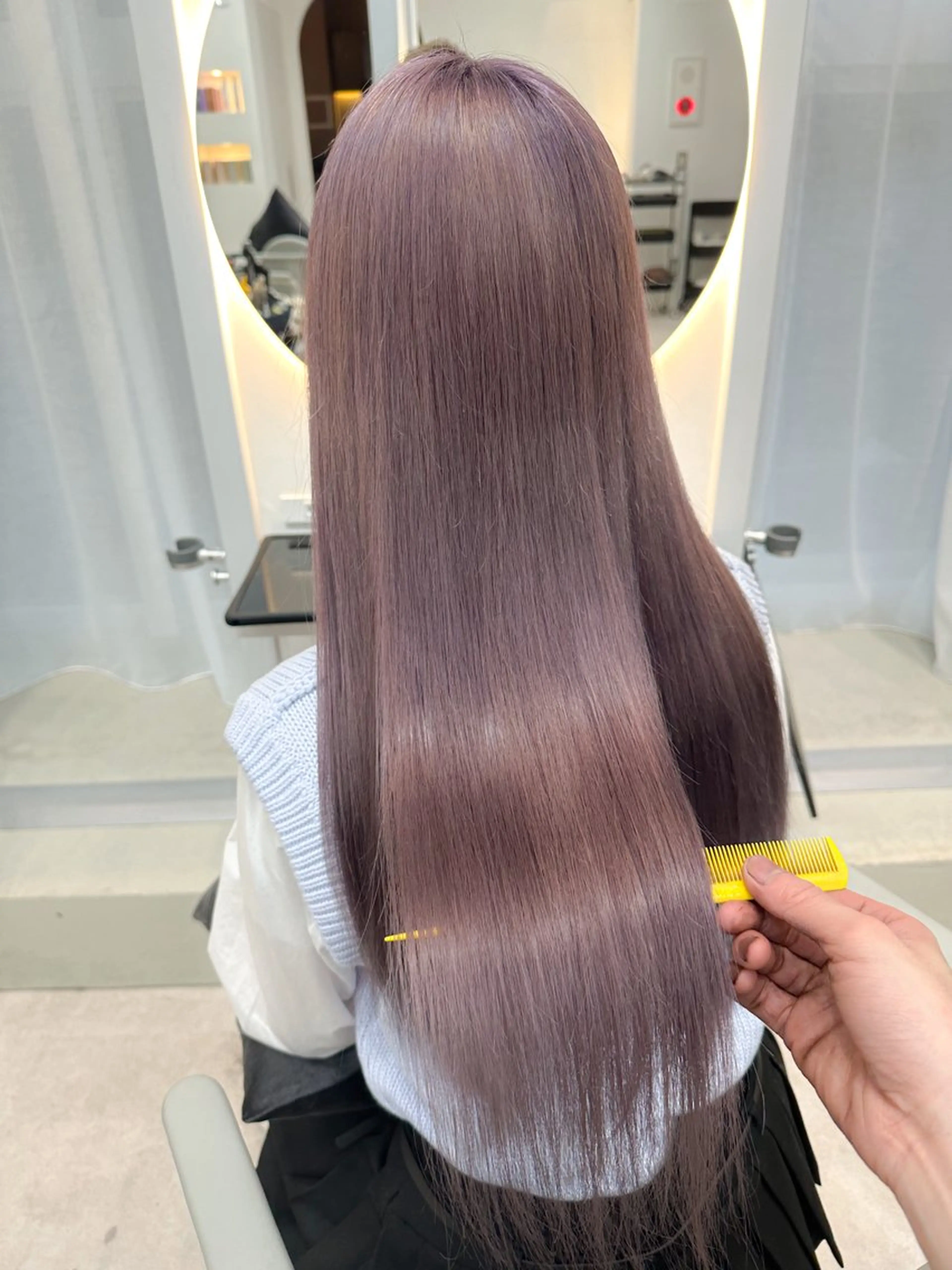 ロング カット ヘアカラー トリートメント 艶髪ブリーチ 永井竜也のヘアスタイル