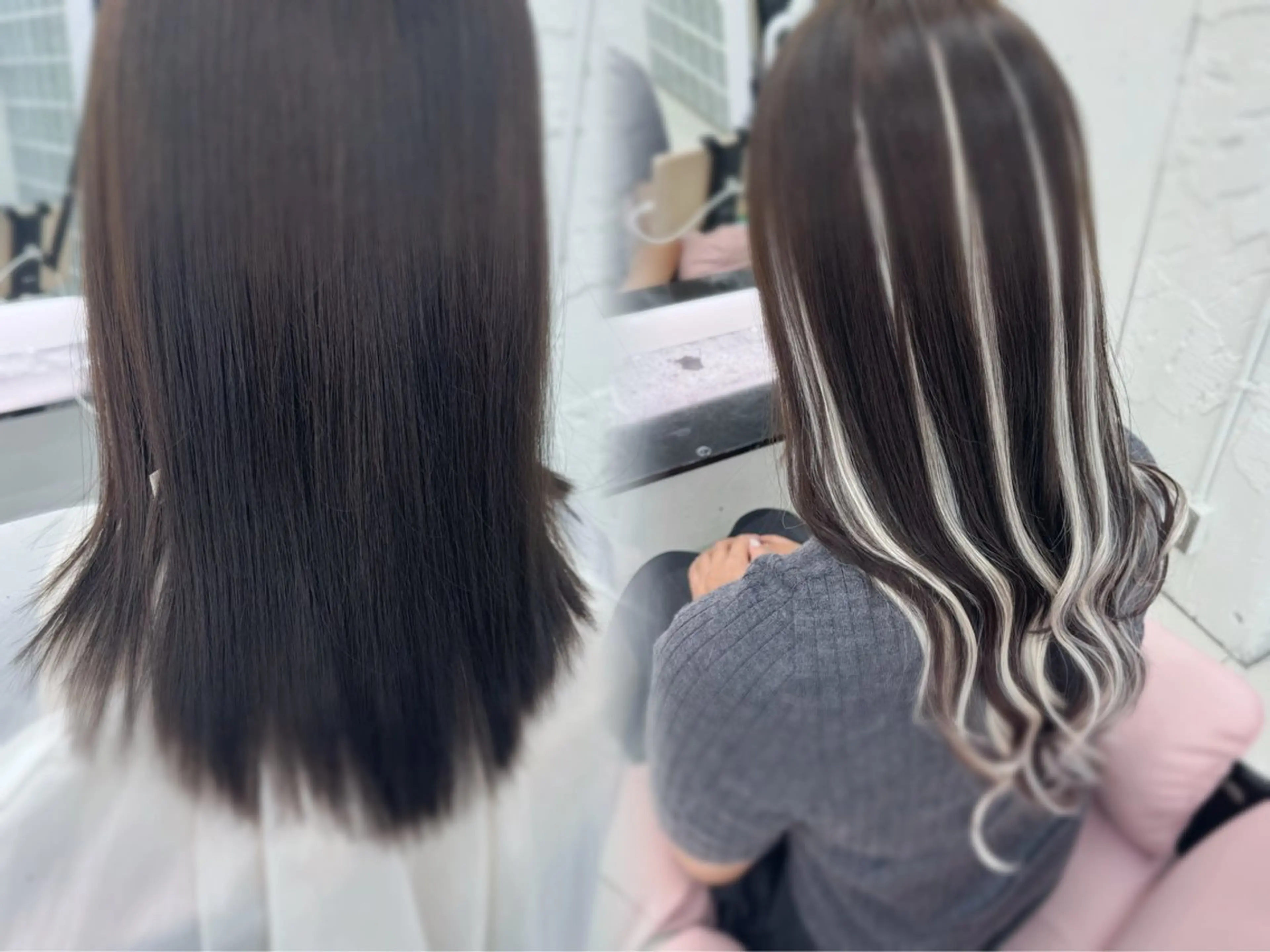 ロング エクステ ハイライト エクステ Nene エクステモデル募集中のヘアスタイル