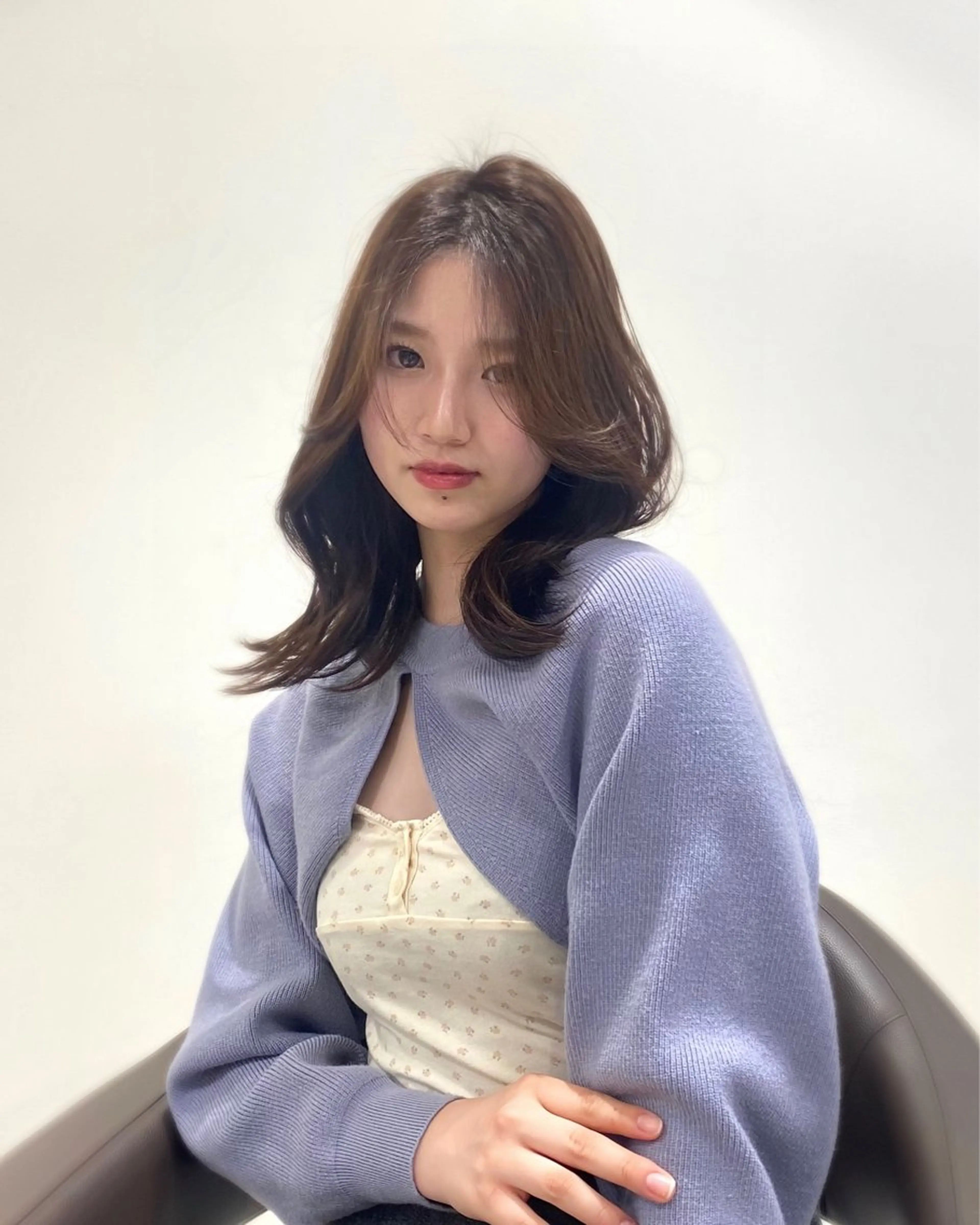 ミディアム カラー 岡山 愛のヘアスタイル