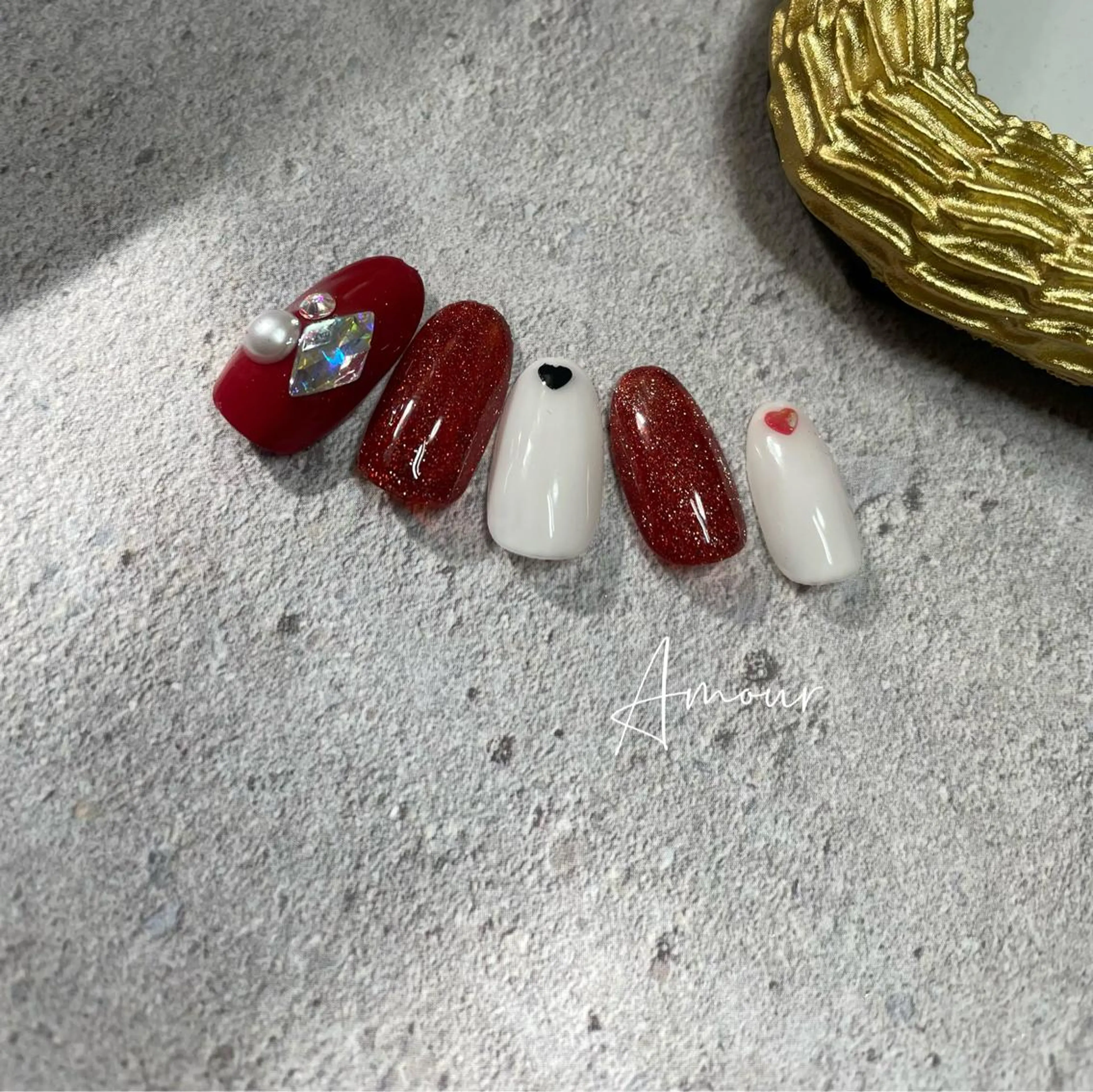 ネイル バレンタイン Nail Salon Amourのネイルデザイン
