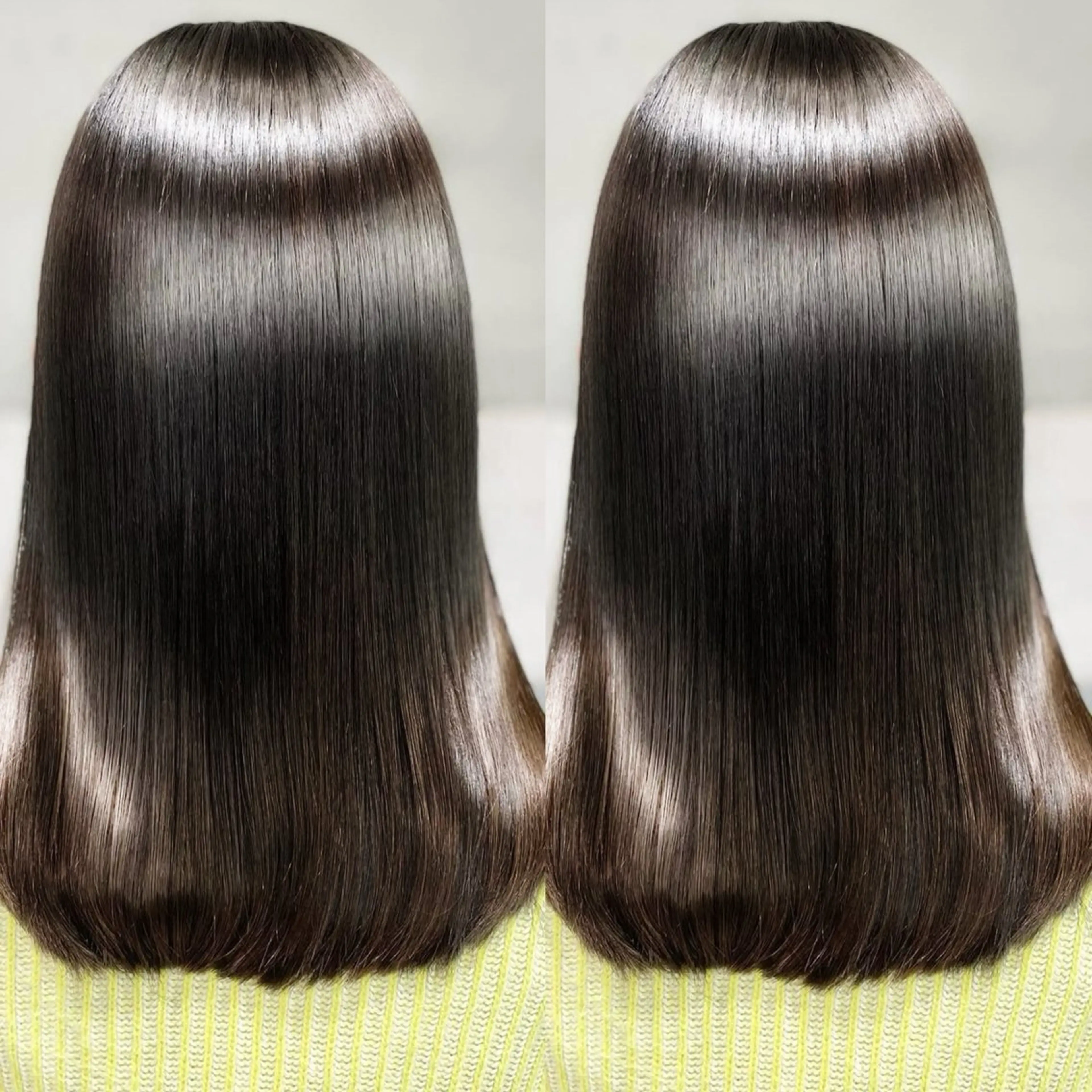 セミロング カット 縮毛矯正 トリートメント 神戸三宮/縮毛矯正/ 髪質改善/北郷のヘアスタイル