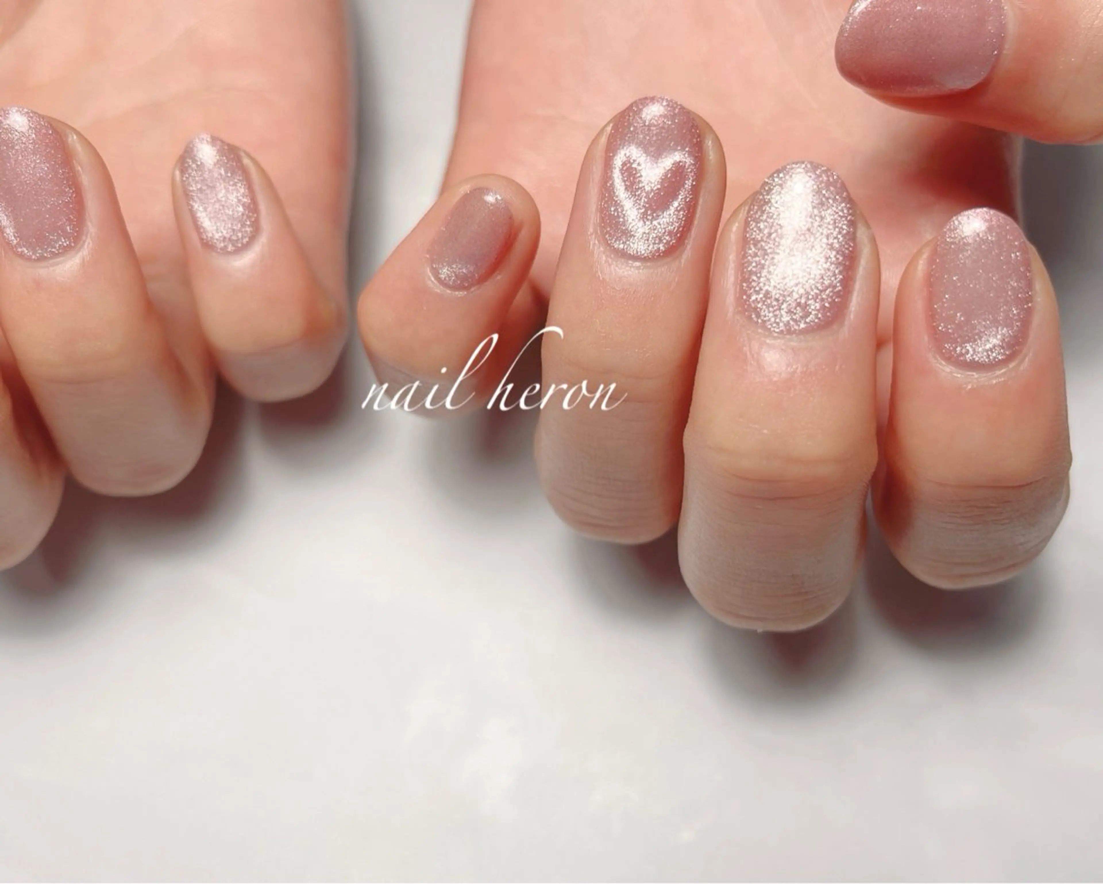 ネイル ハート マグネットネイル ハンドネイル nail heron所属・saki_ nail heronのその他イメージ