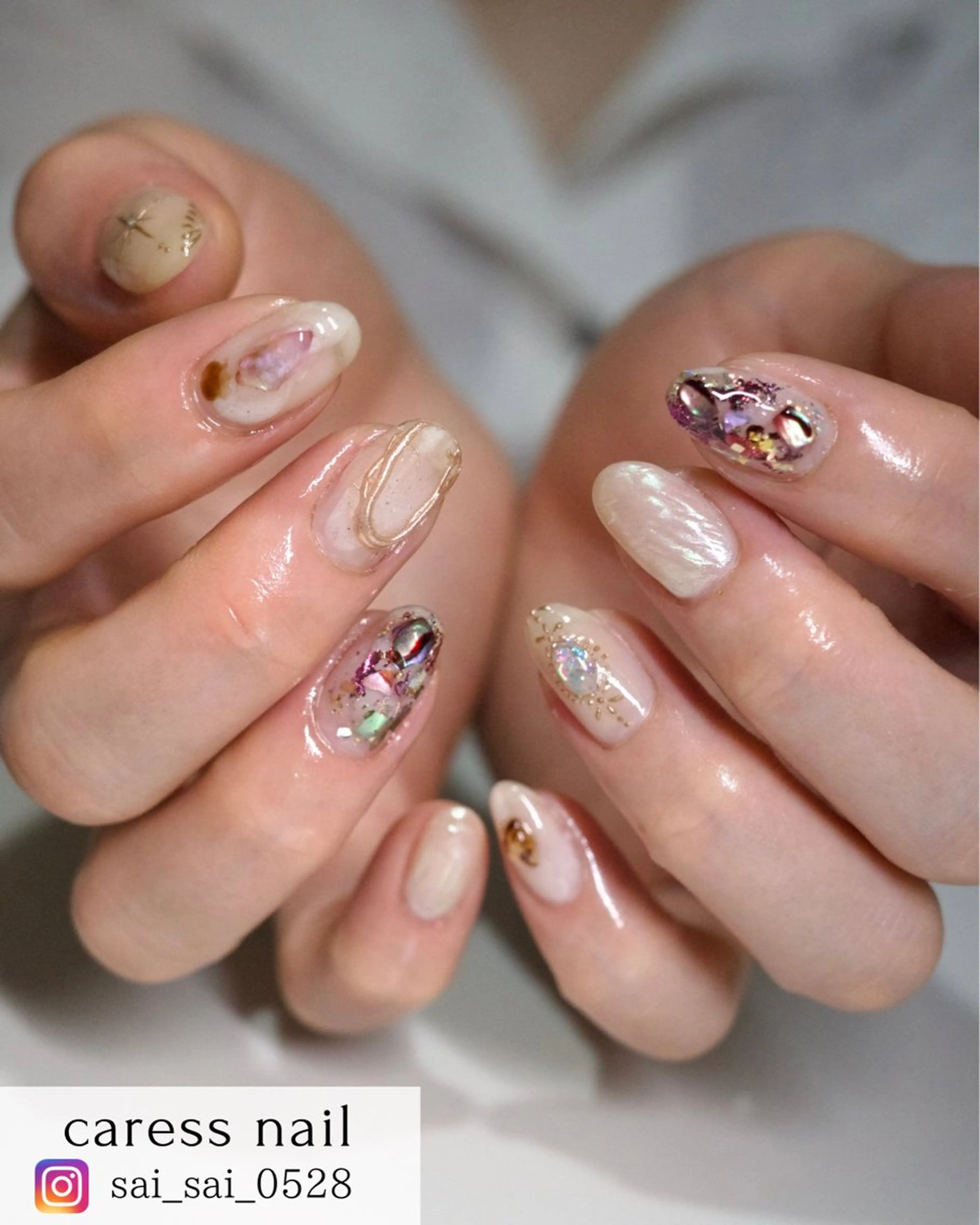 ネイル caress  nail カレスネイル　代々木上原所属・カレスネイル さいのネイルデザイン