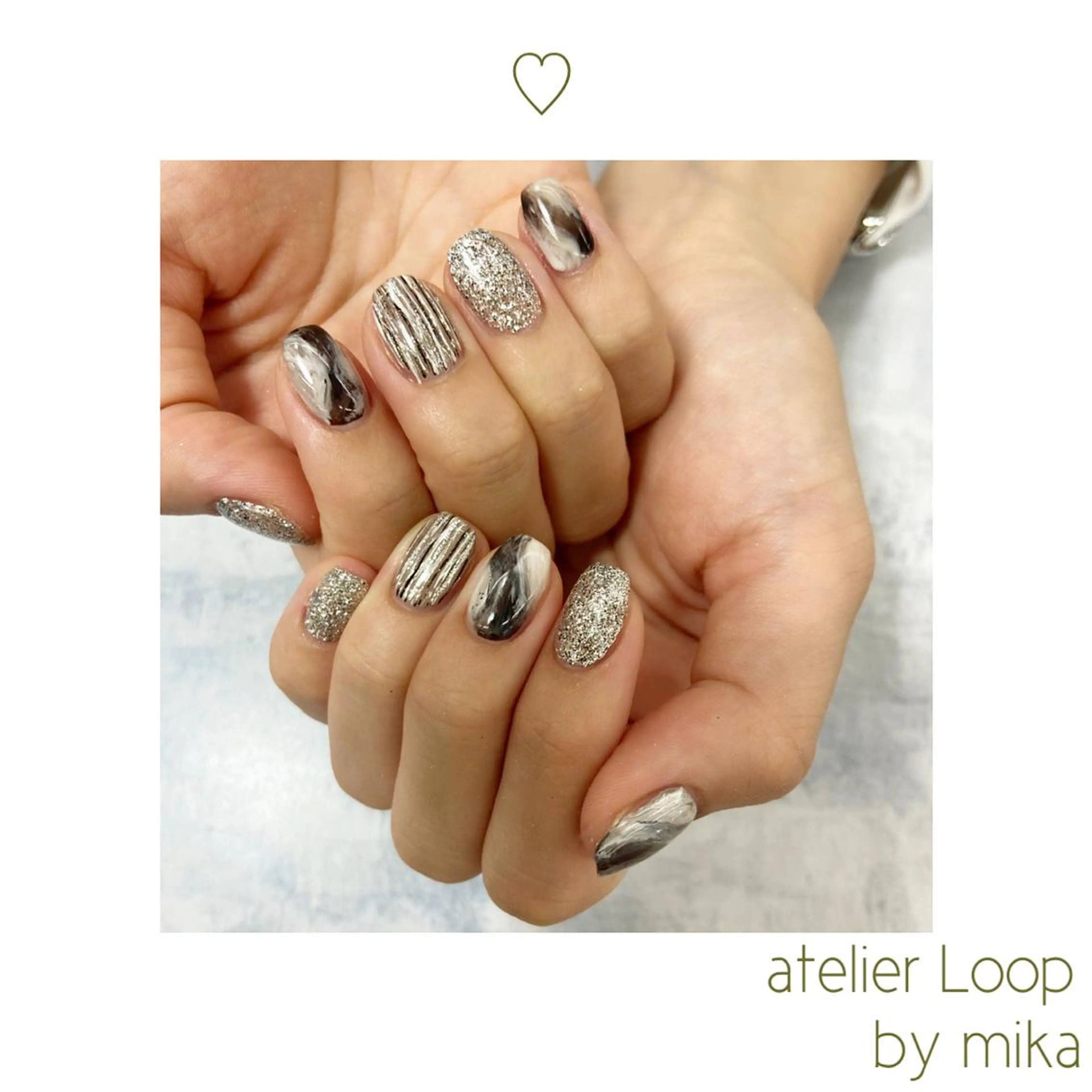 ネイル ハンドネイル atelierLoopbyshiho所属・atelier Loop♪MIKAのネイルデザイン