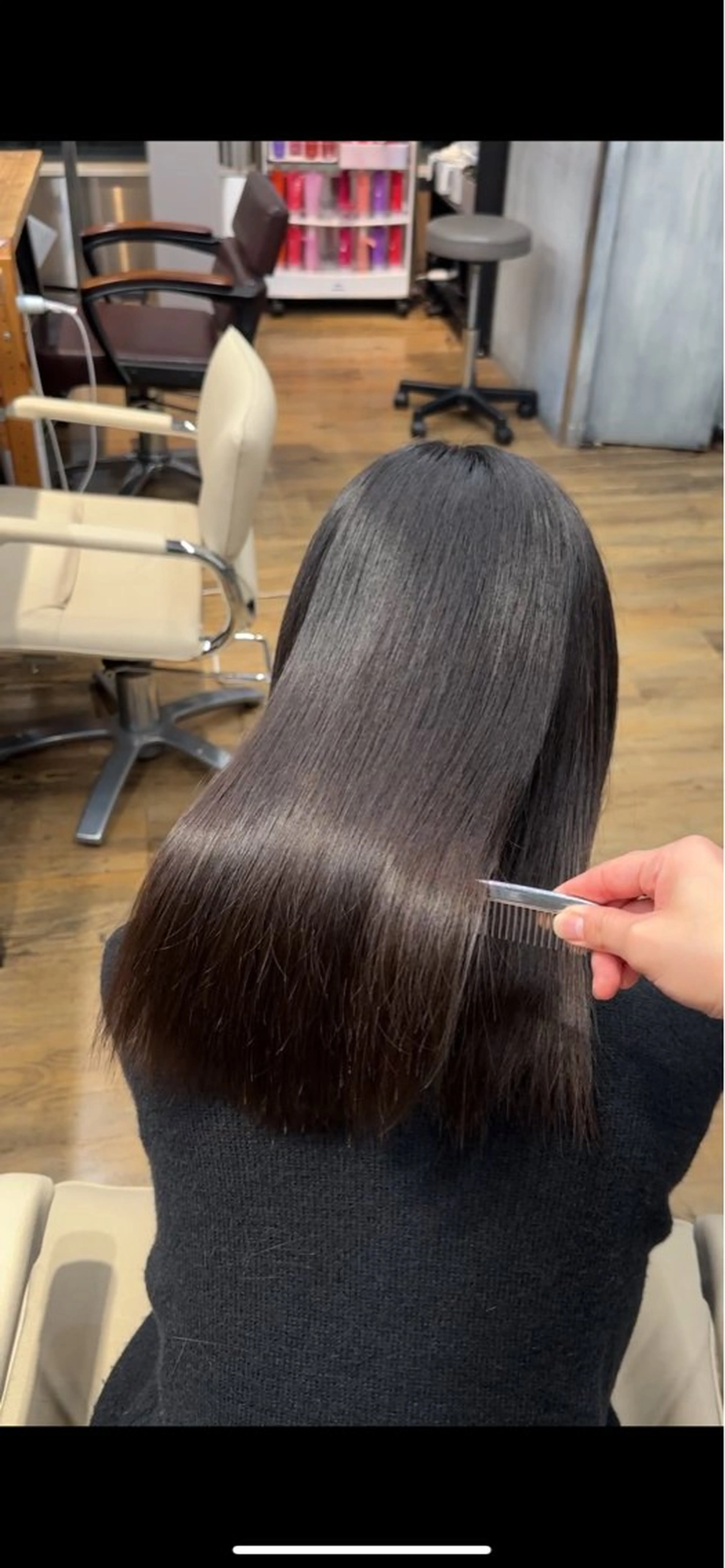 セミロング カット 縮毛矯正 トリートメント 髪質改善/レイヤー/ 艶髪🎀ayaneのヘアスタイル