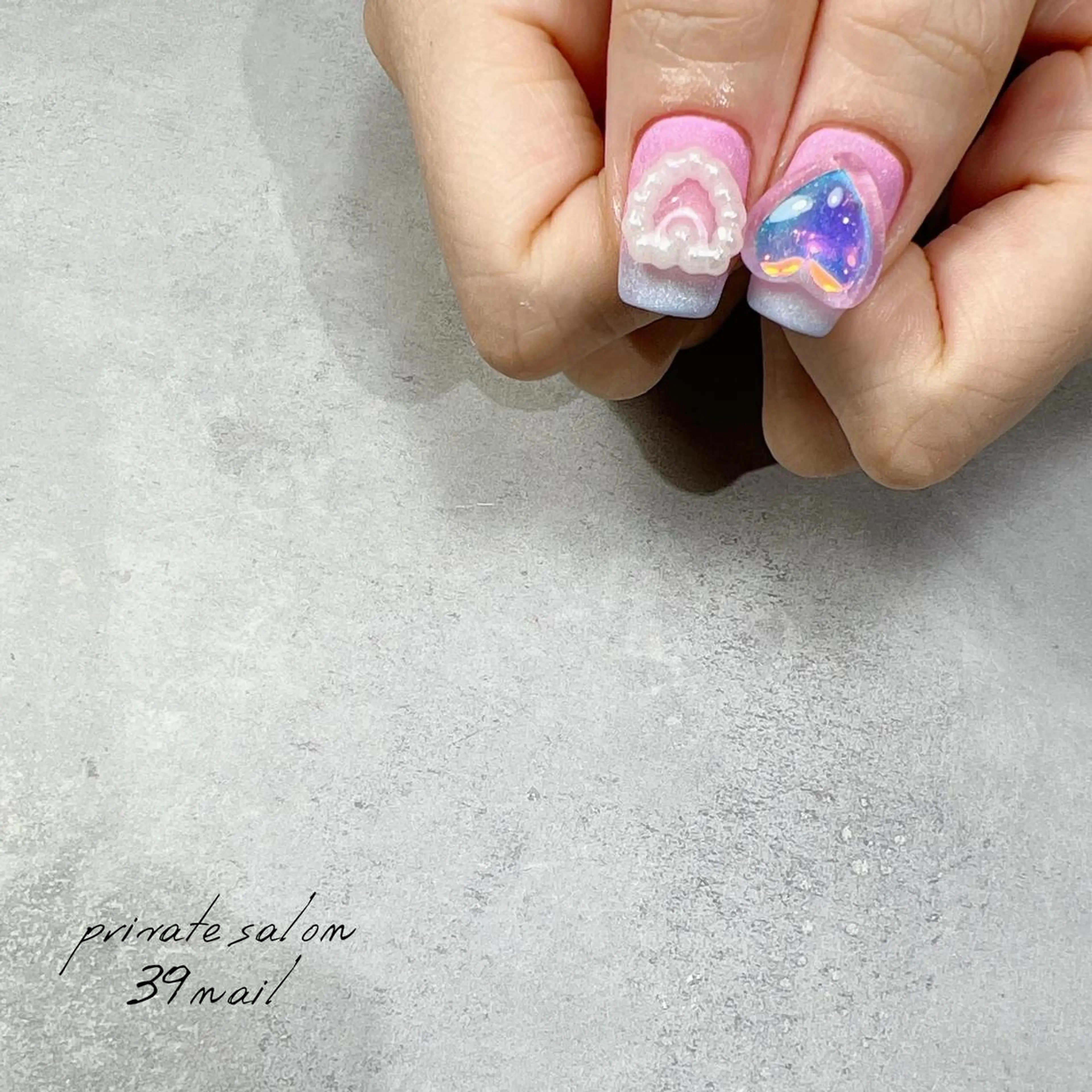 ミディアム ネイル ハンドネイル 京橋 【39nail】のネイルデザイン
