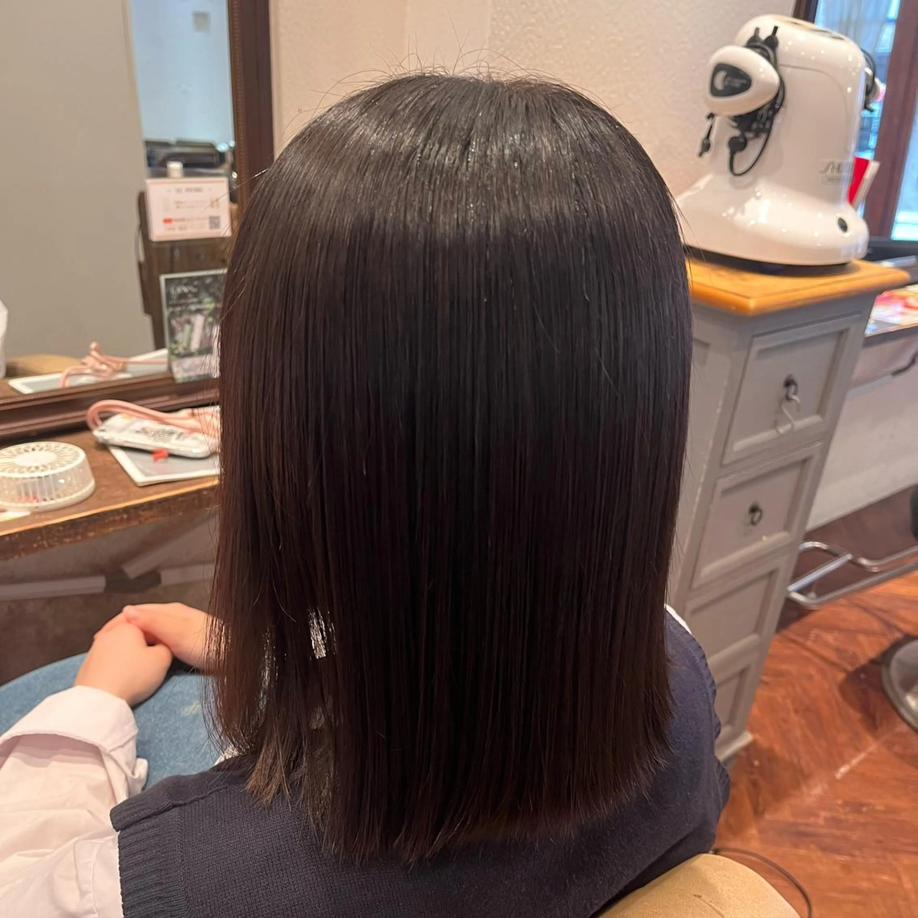 ミディアム 縮毛矯正 縮毛矯正 よしだ しおりのヘアスタイル