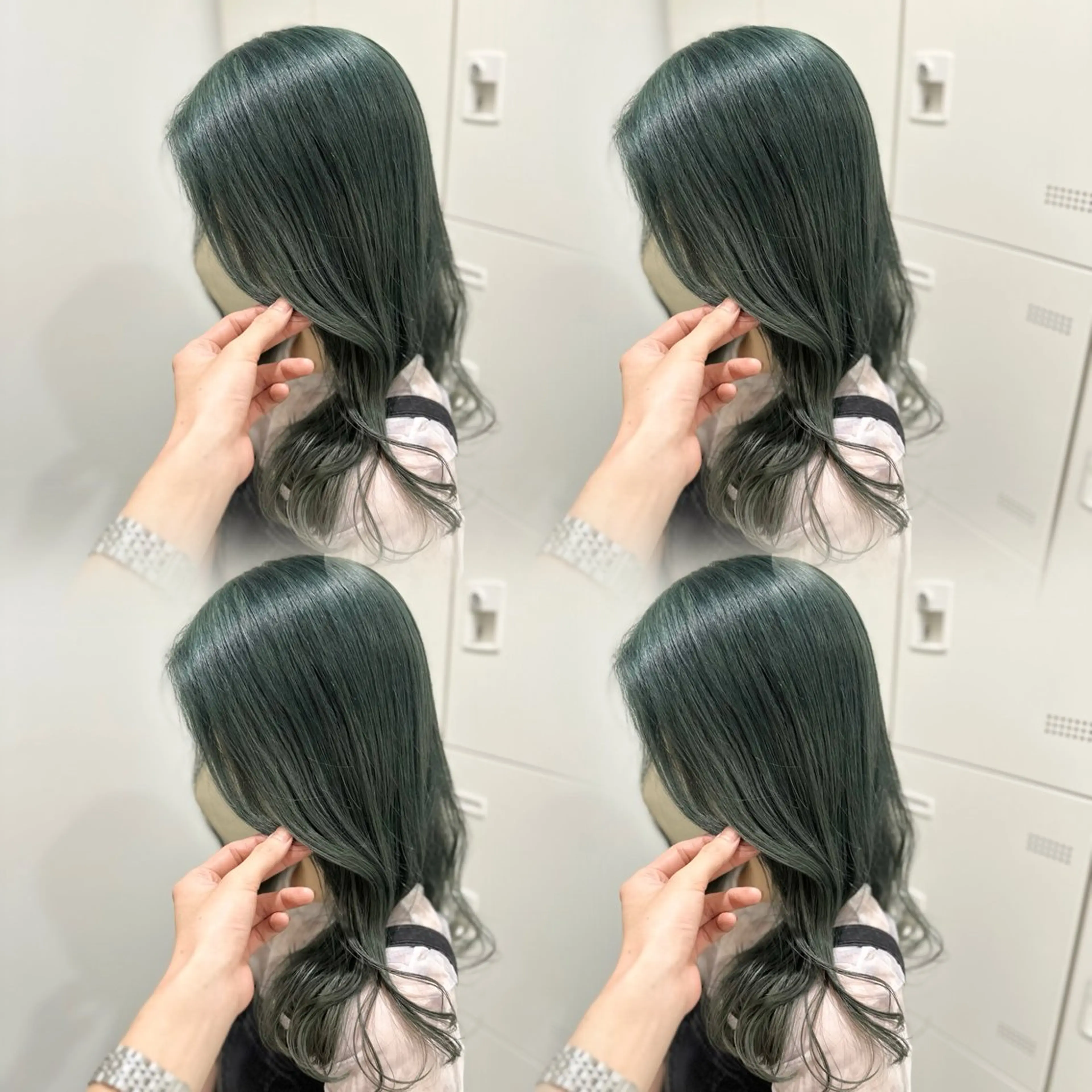 セミロング カラー 🤍横浜ブリーチ /レイヤーカット🤍のヘアスタイル