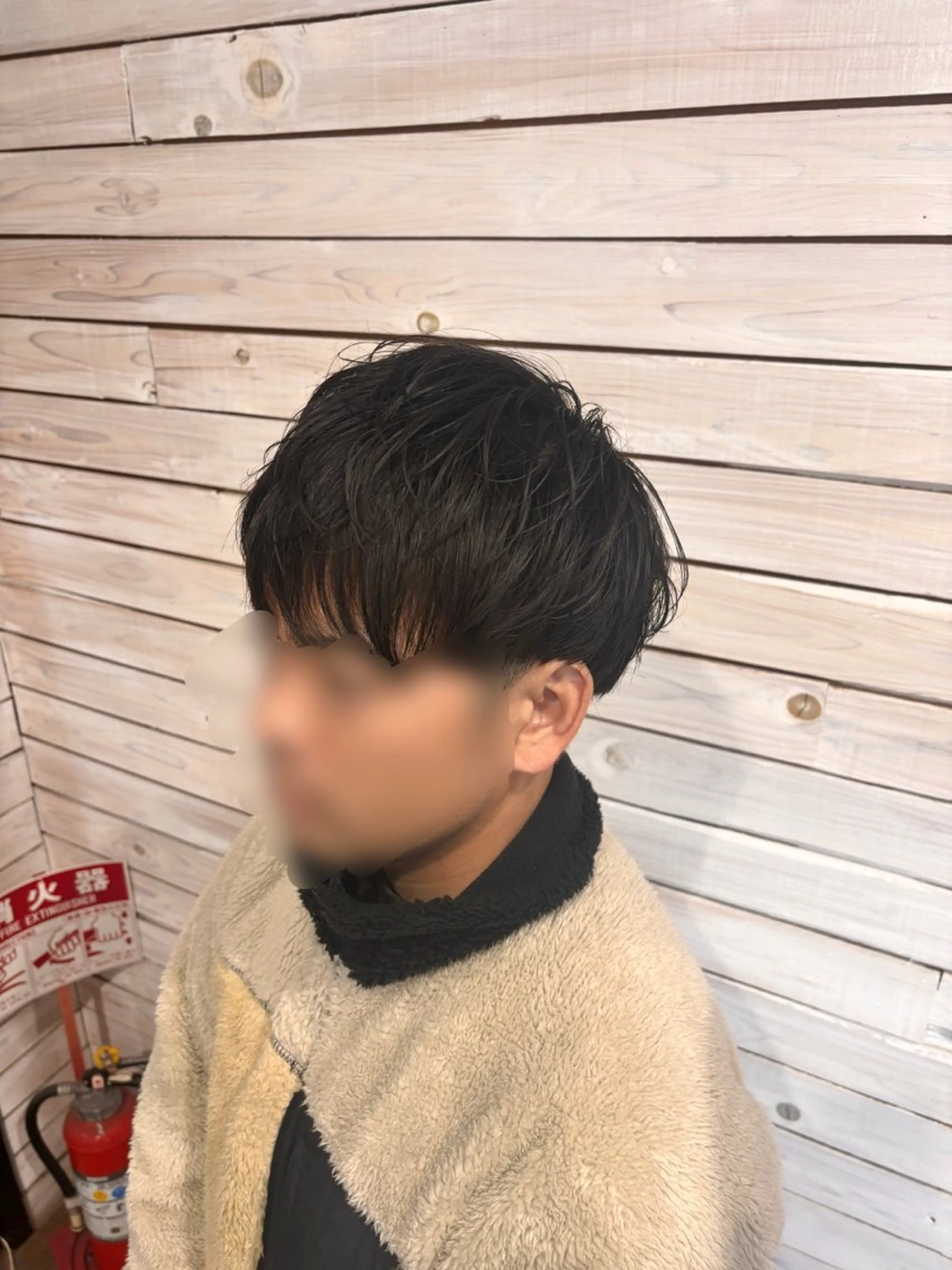 メンズ マッシュ 岡山メンズパーマ 白神珠梨のヘアスタイル