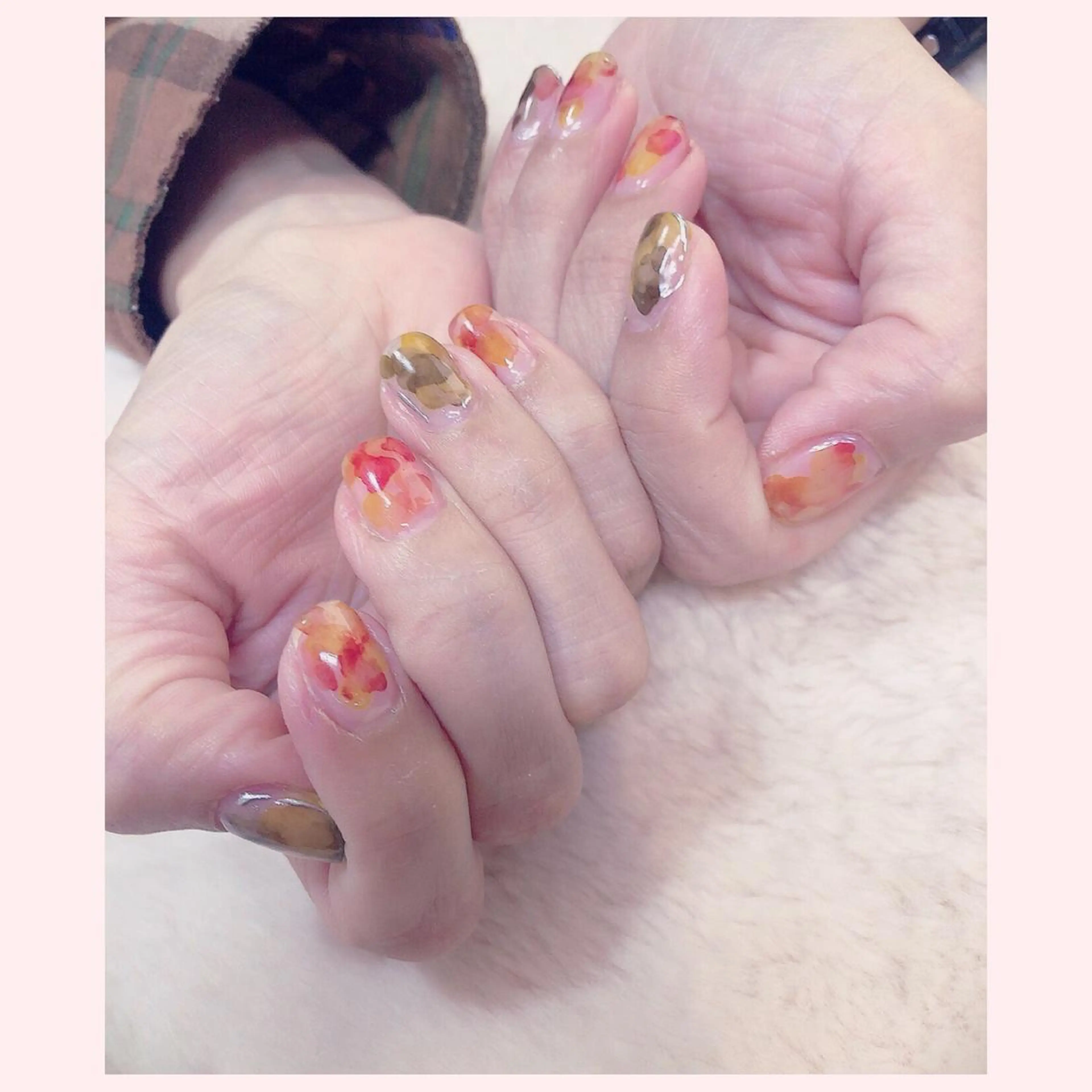 ネイル ニュアンスネイル YAS 青柳 安代のネイルデザイン