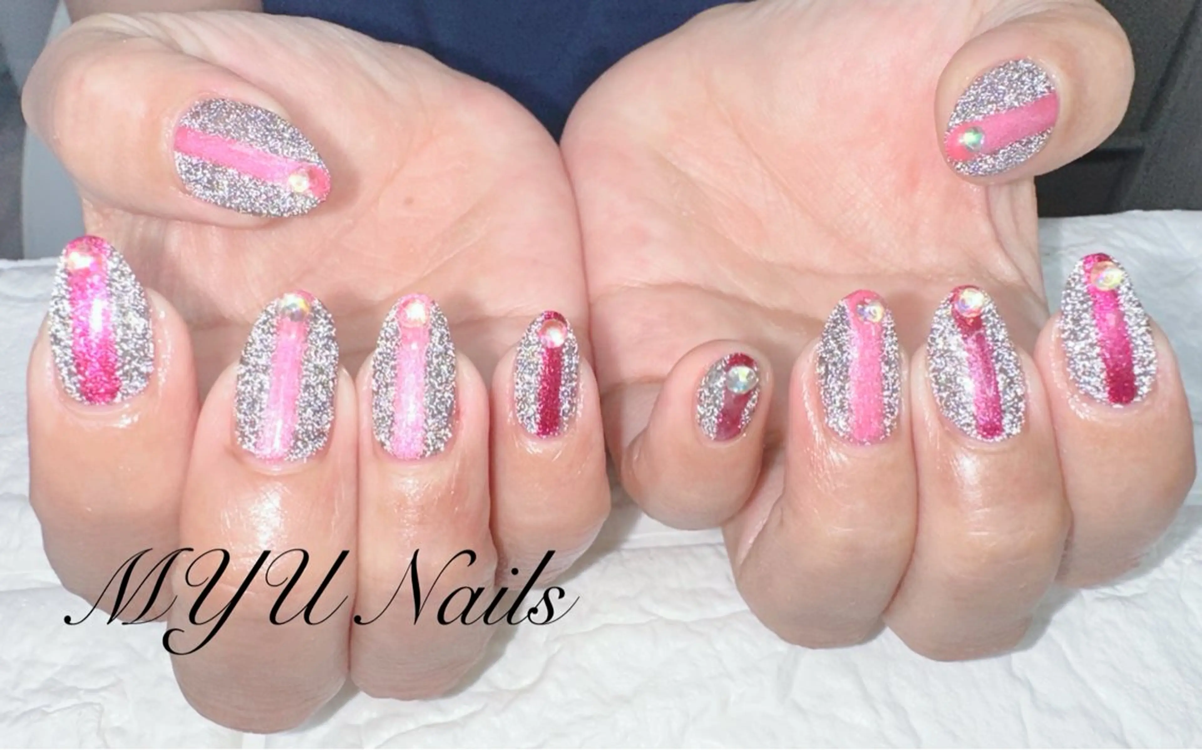 ネイル フラッシュネイル ジェルネイル 持ち込み パラジェル ハンドネイル MYU Nails所属・MYU Nailsのネイルデザイン