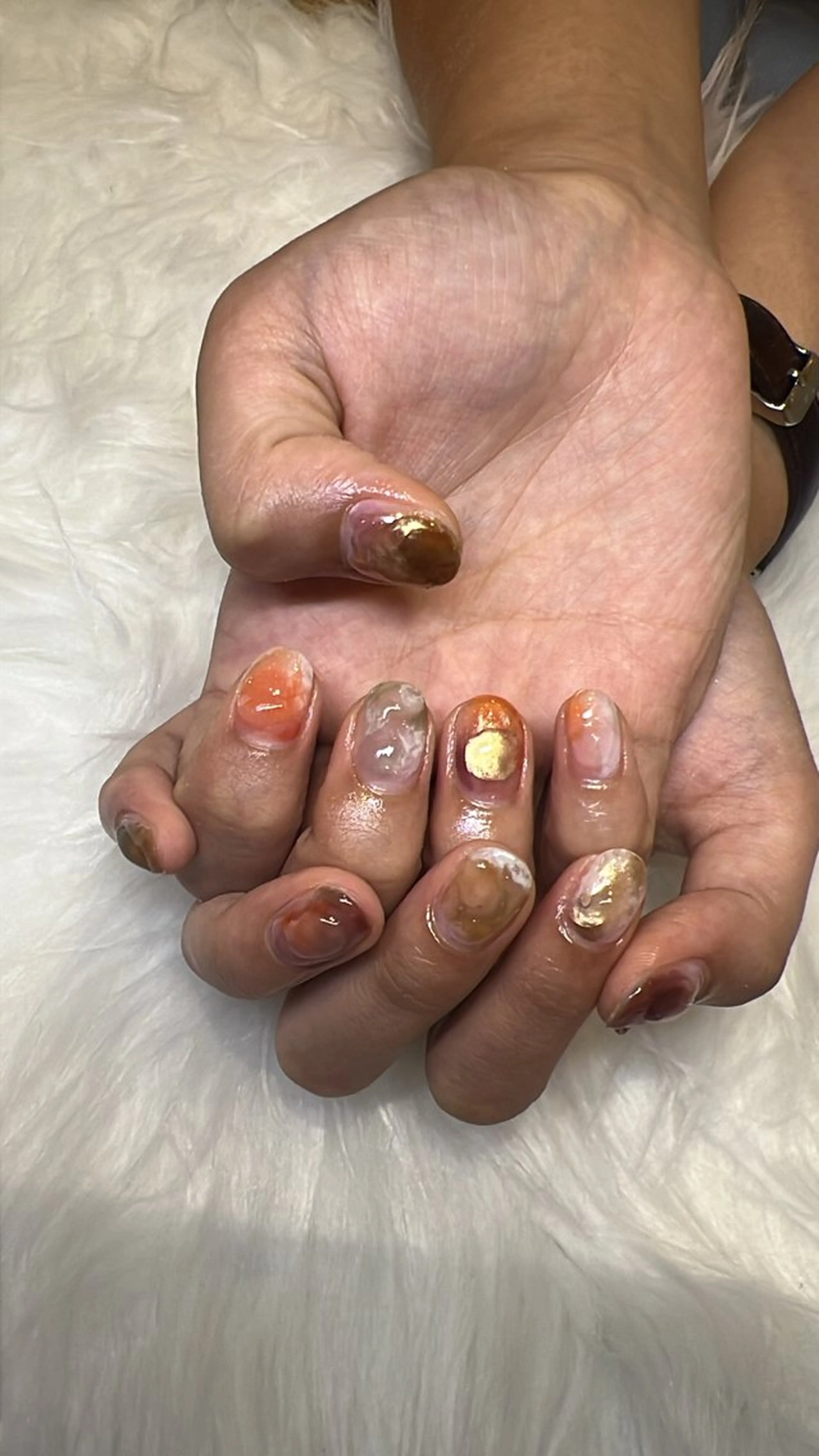 ネイル 持ち込み ニュアンスネイル ハンドネイル 若狭 早希のネイルデザイン