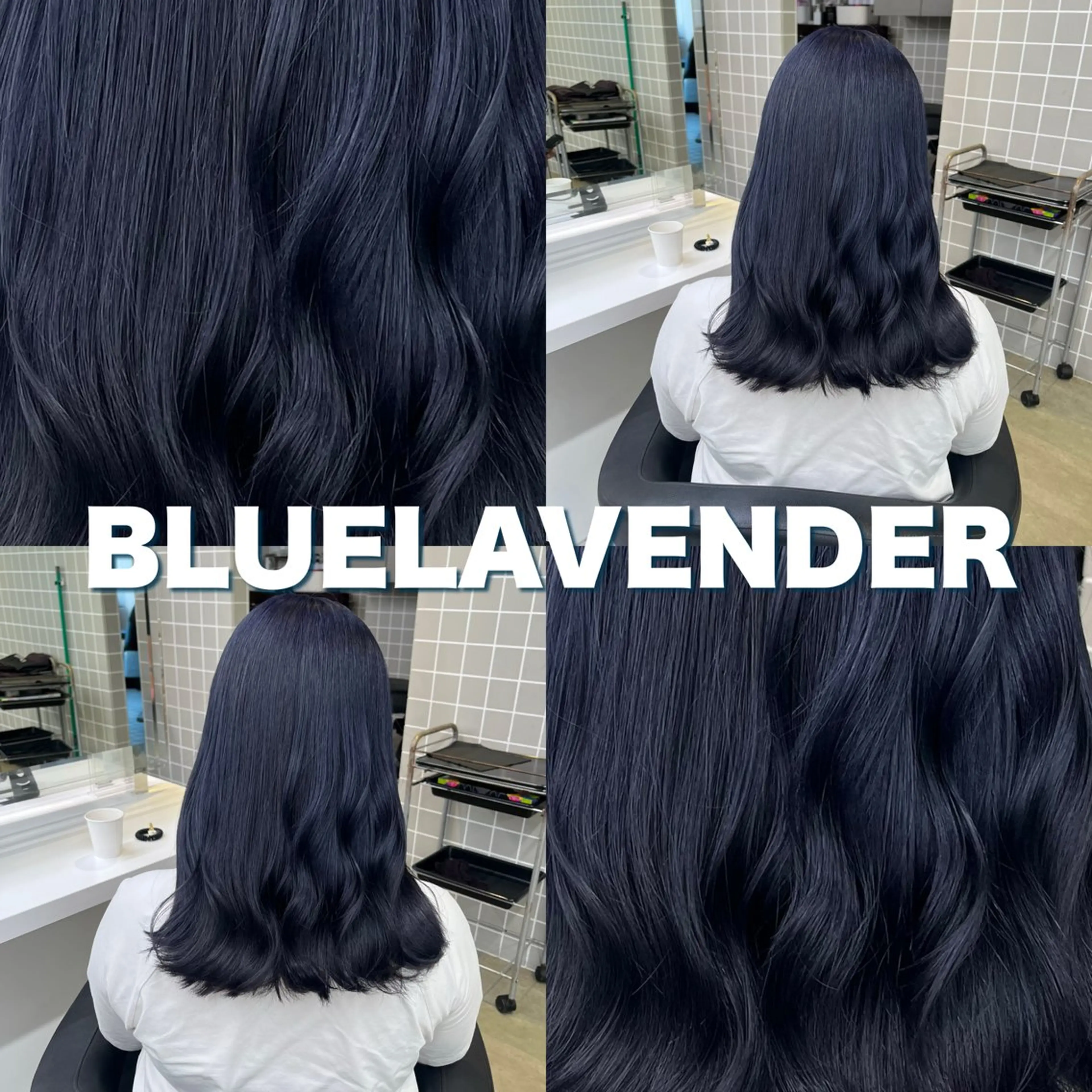 ロング ヘアカラー トリートメント ヘッドスパ ヘアセット 寒色＆ブリーチ特化 寒色MiOのヘアスタイル